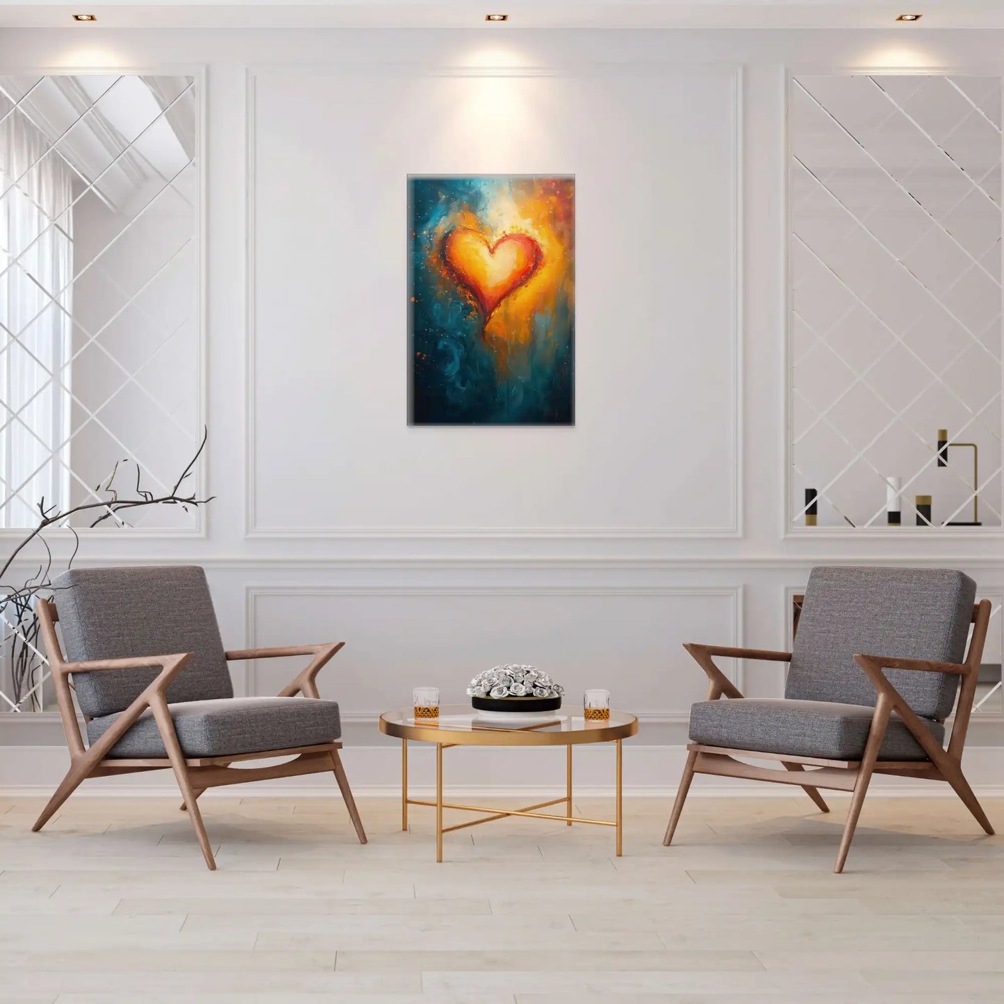 Tableau Acrylique Romantique Affiches, reproductions et œuvres graphiques Art Virtuoso