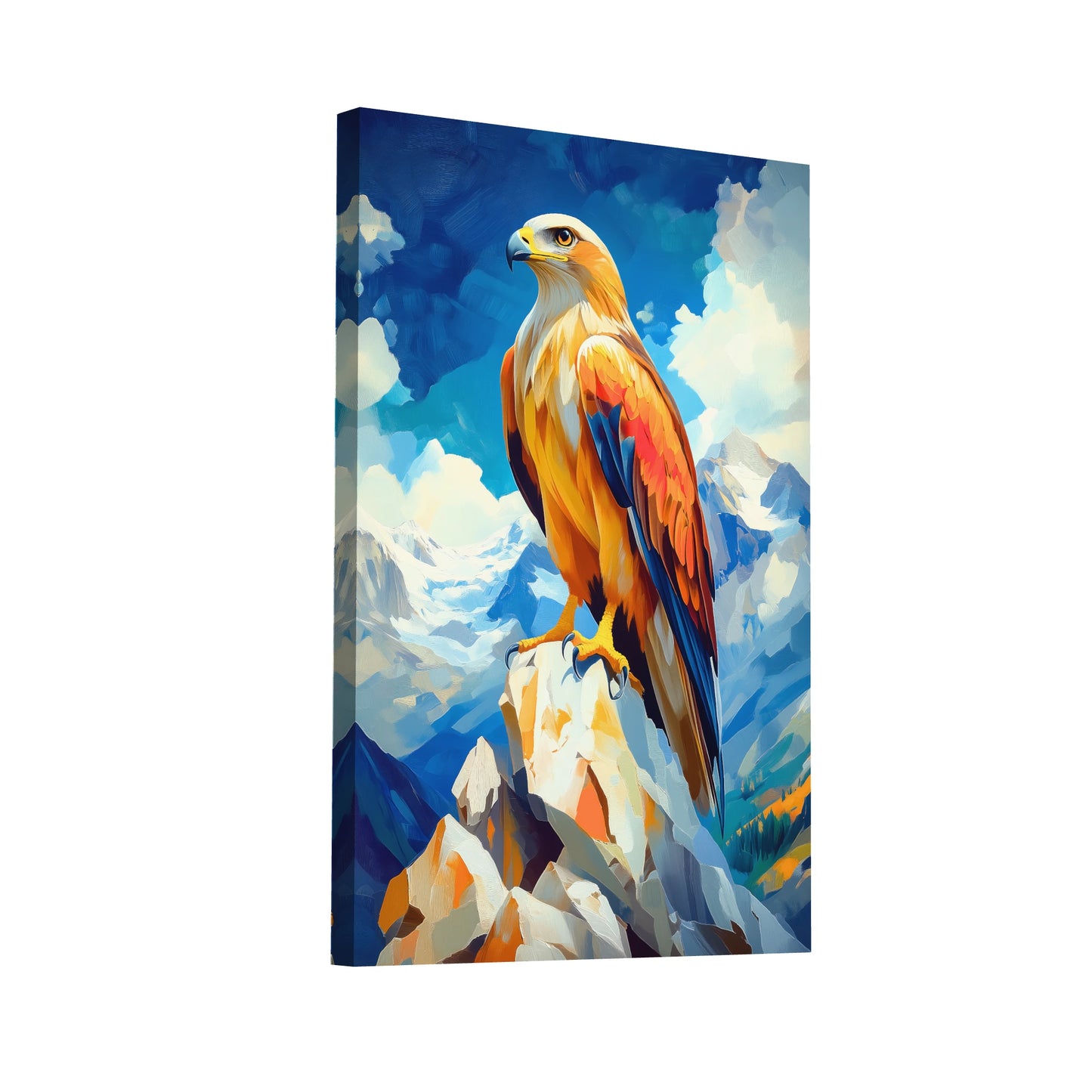 Product Hero 3D WebP Tableau Aigle Royal : Seigneur des Cimes - Art Virtuoso