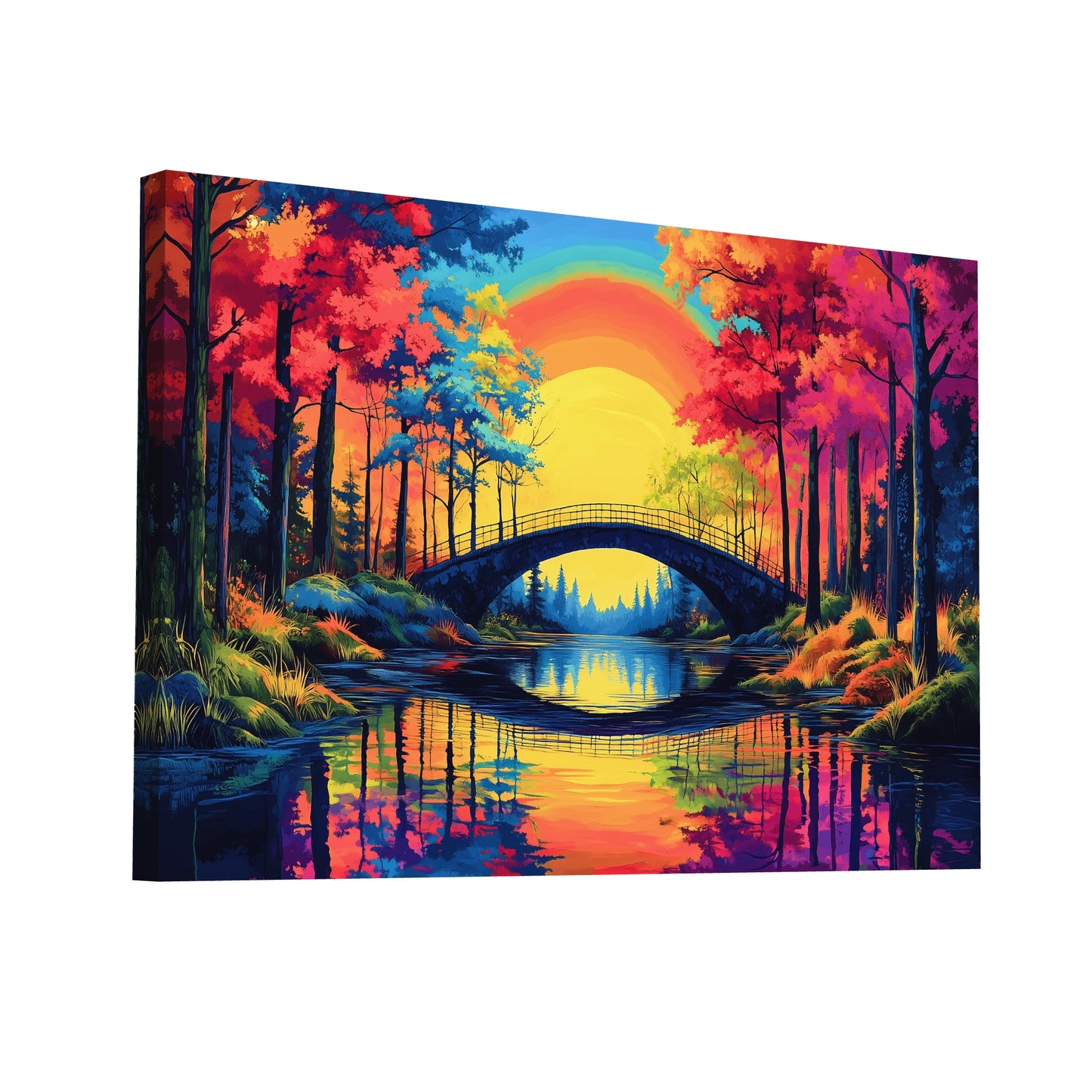 Product Hero 3D WebP Tableau Année 70 - Vivre les Couleurs - Art Virtuoso