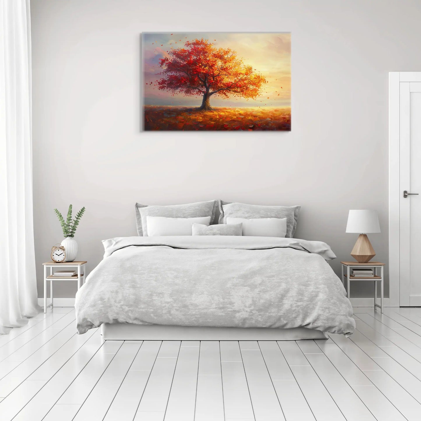 Tableau Arbre - Automne Rougeoyant Affiches, reproductions et œuvres graphiques Art Virtuoso