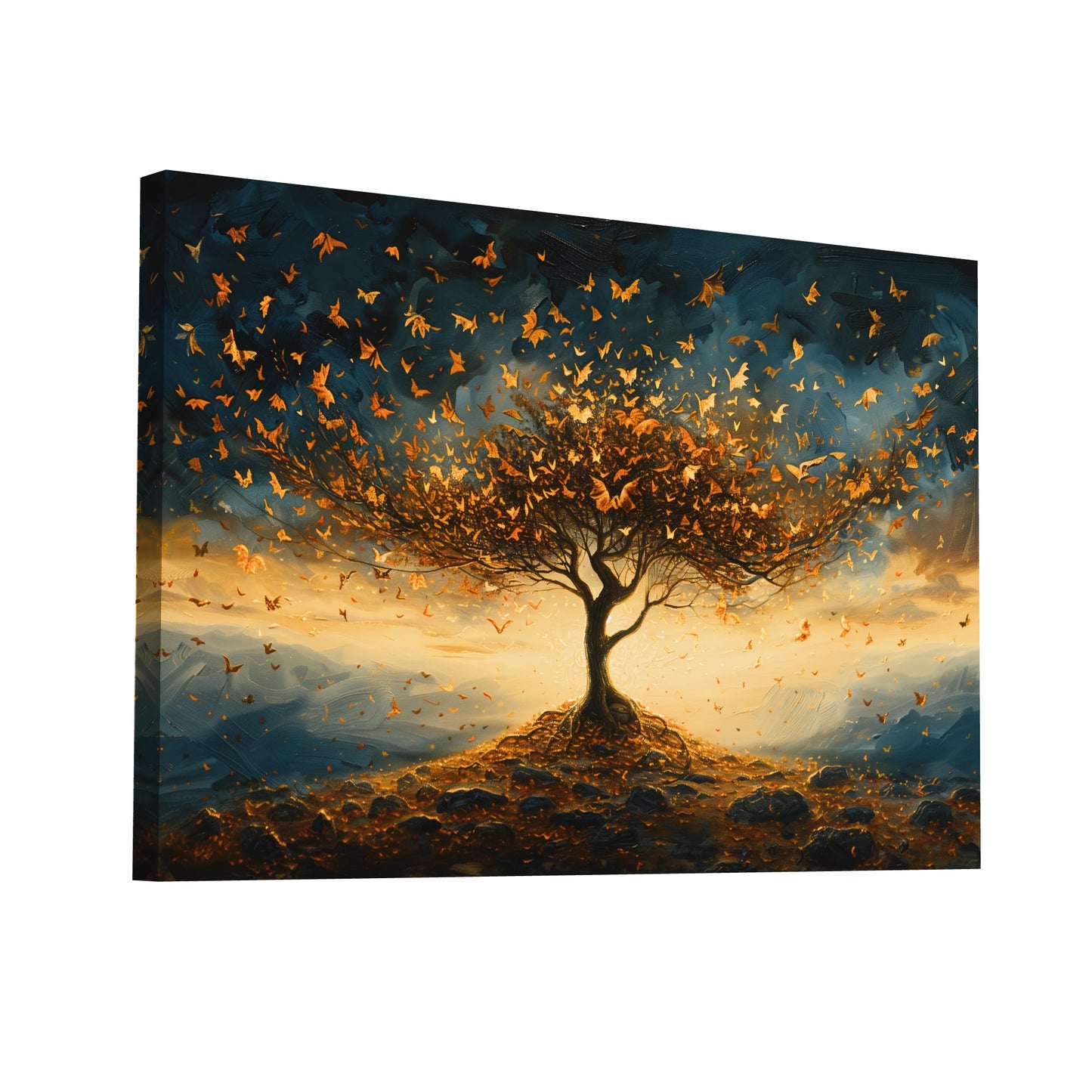 Product Hero 3D WebP Tableau Arbre de Vie Doré - Art Virtuoso