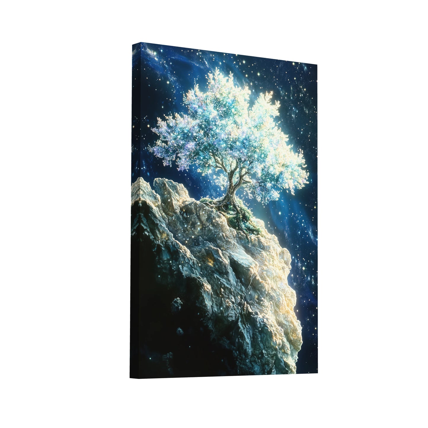 Product Hero 3D WebP Tableau Arbre Fantastique - entre Terre et Étoiles - Art Virtuoso