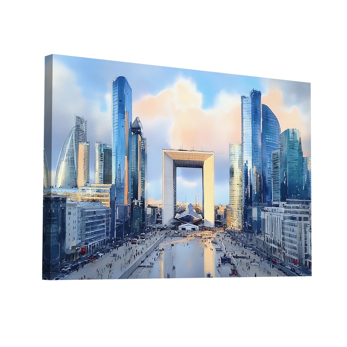 Product Hero 3D WebP Tableau Arche de la Défense – Perspective Infinie - Art Virtuoso