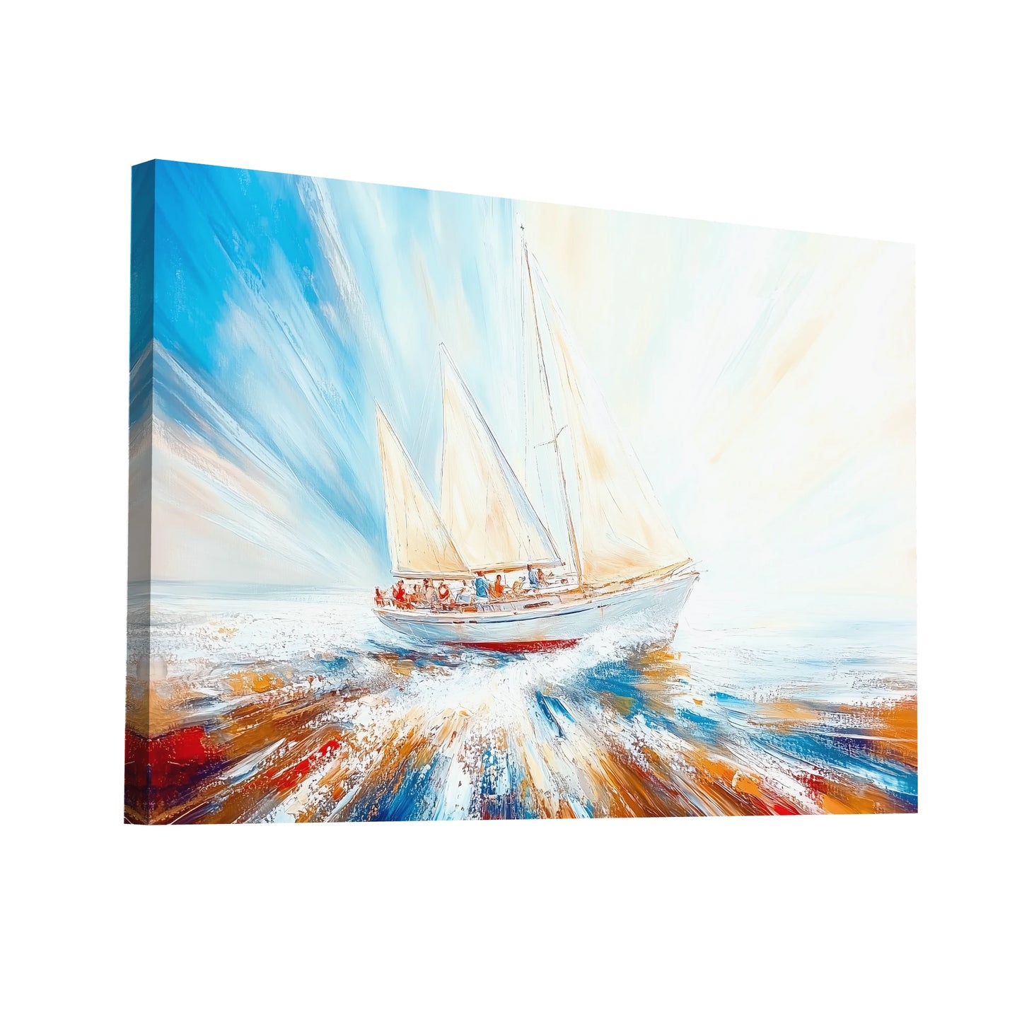 Product Hero 3D WebP Tableau Art Bateau : Odyssée Maritime - Art Virtuoso
