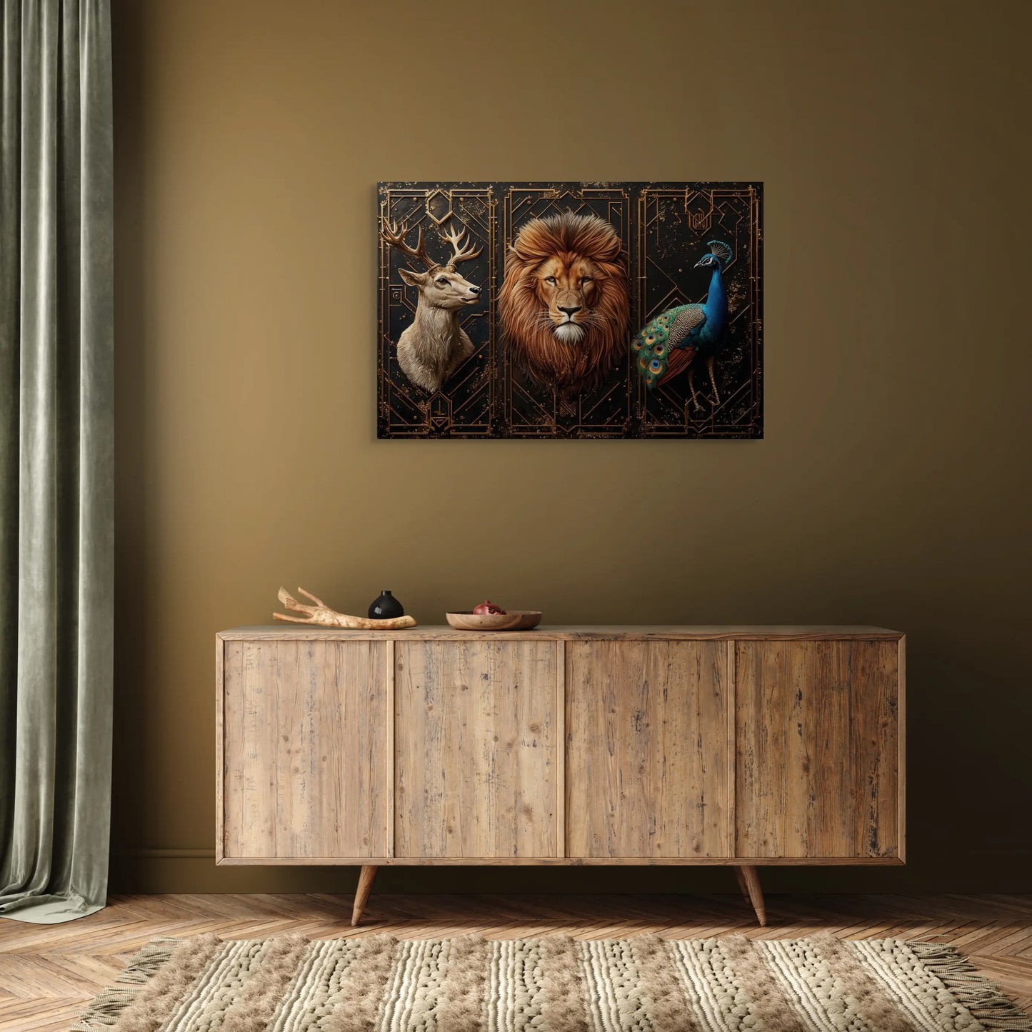 Tableau Art Deco Animaux Affiches, reproductions et œuvres graphiques Art Virtuoso