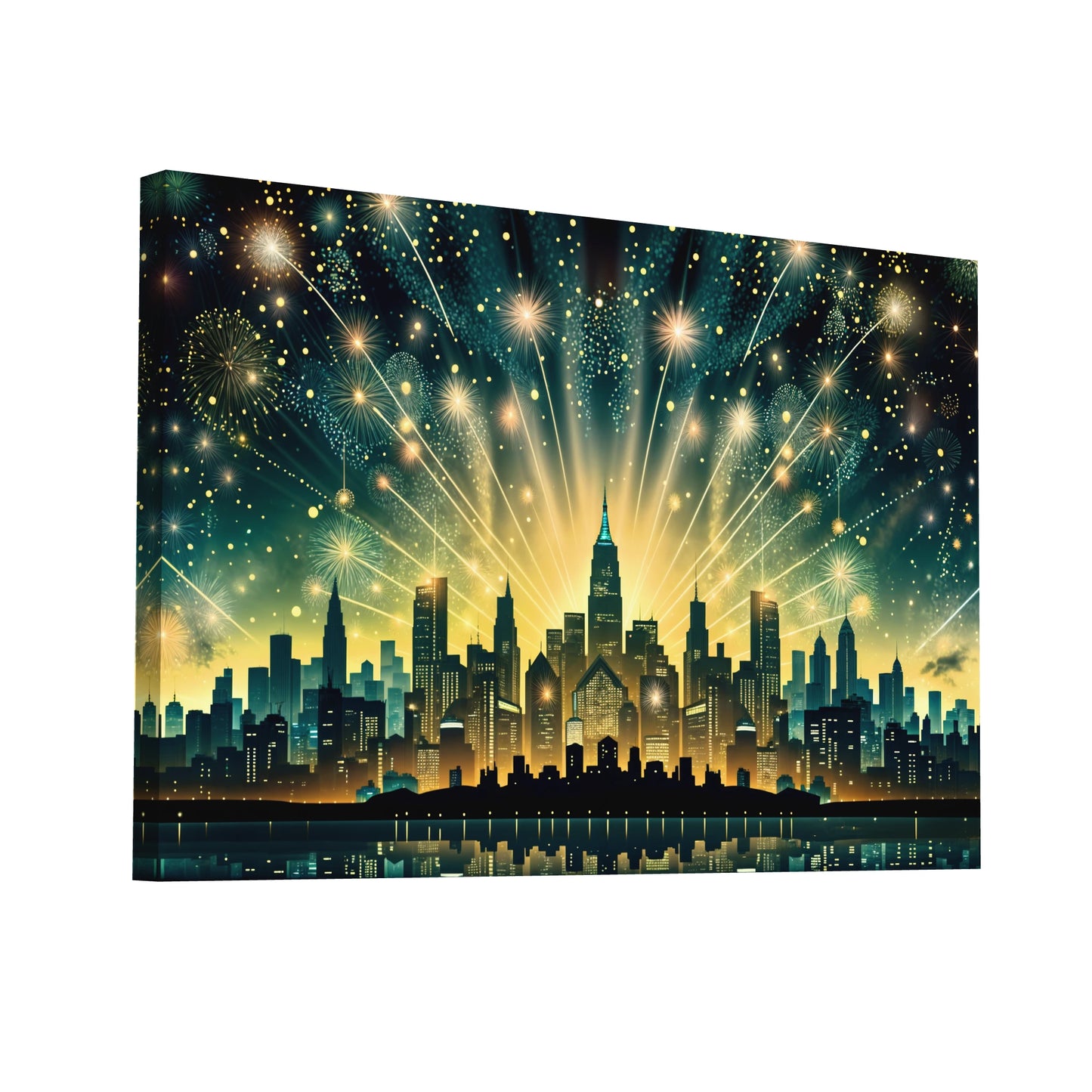 Product Hero 3D WebP Tableau Art Deco Salon - Art Virtuoso