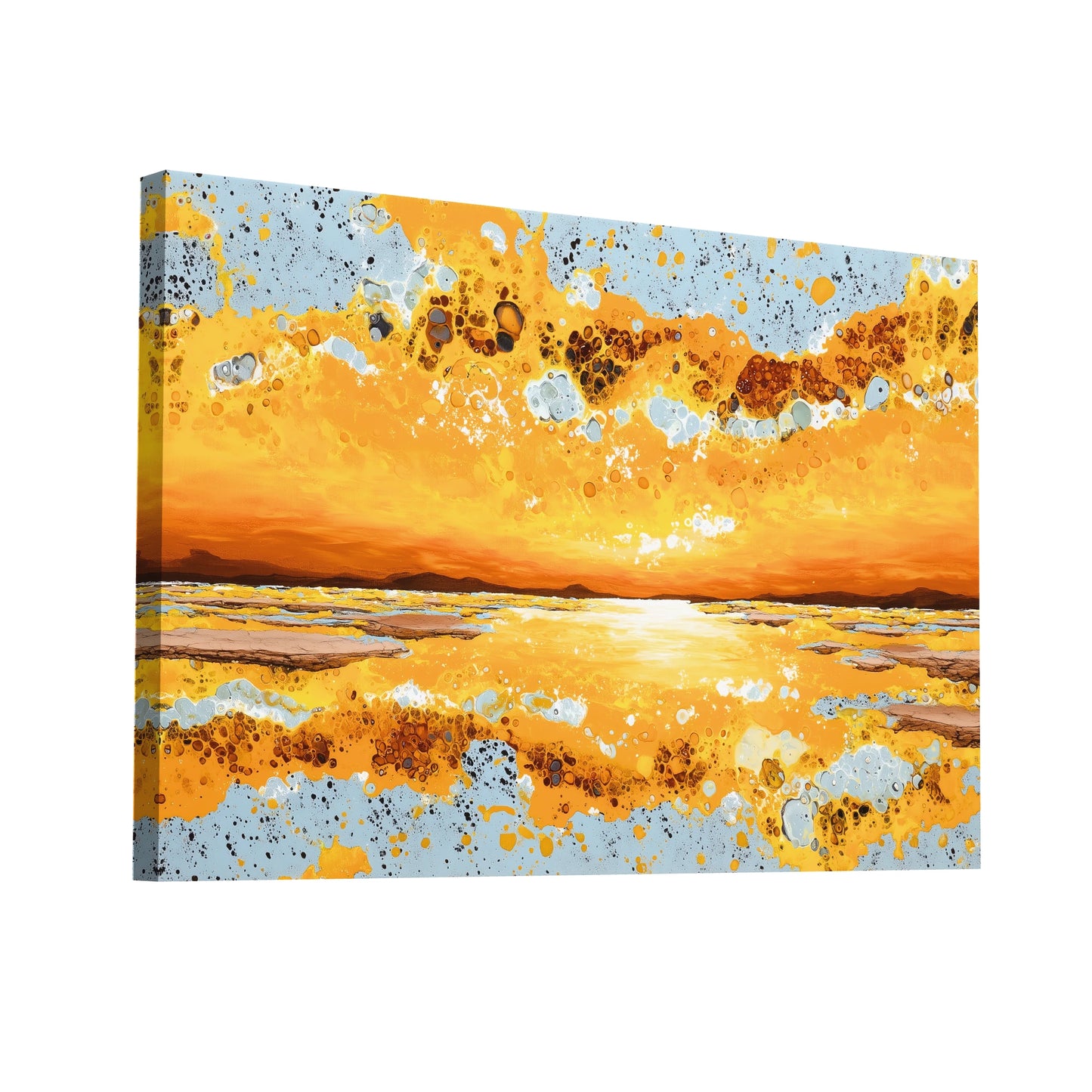 Product Hero 3D WebP Tableau Aurore - Ambre Dorée - Art Virtuoso