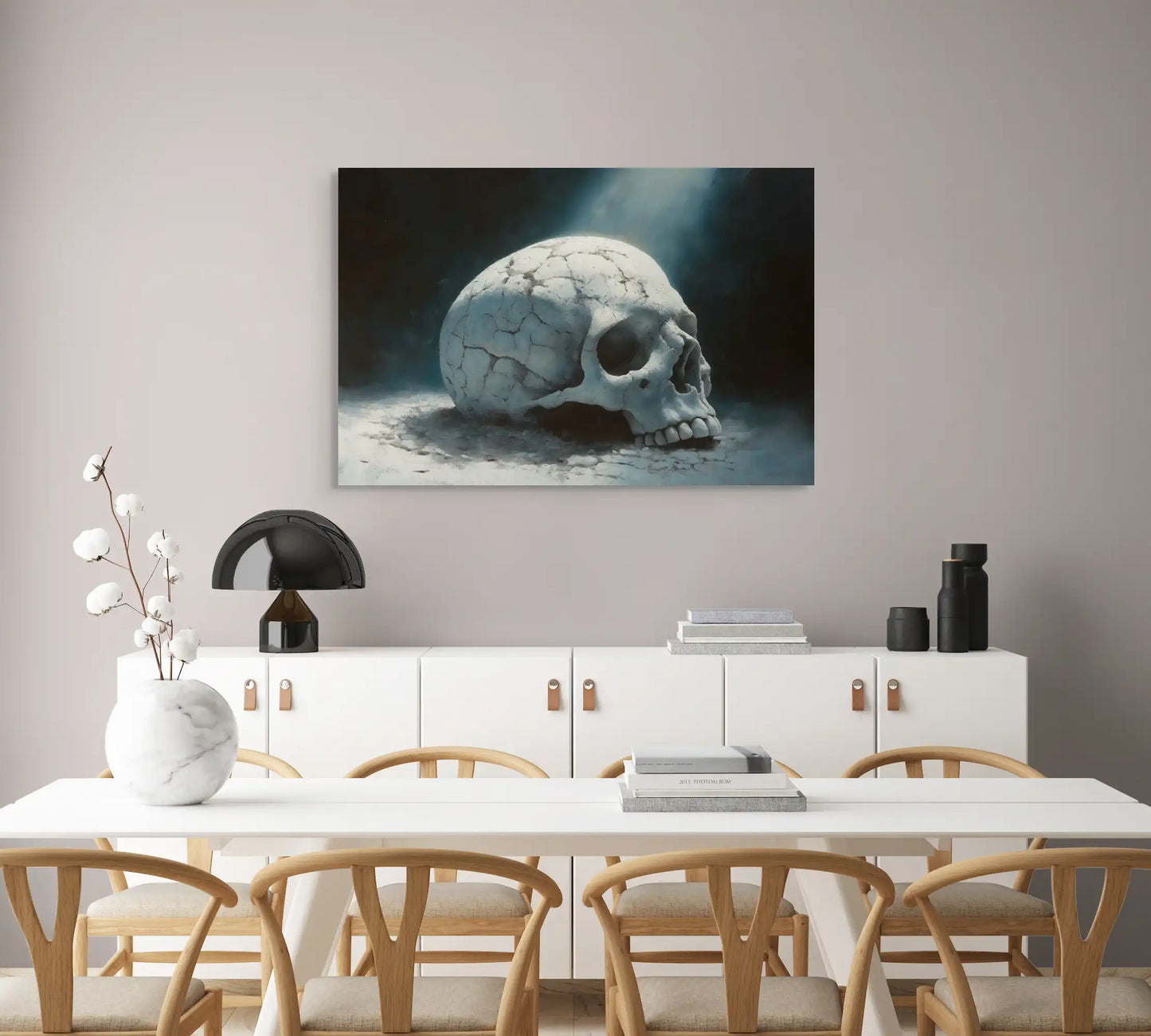 Tableau avec Tête de Mort Affiches, reproductions et œuvres graphiques Art Virtuoso