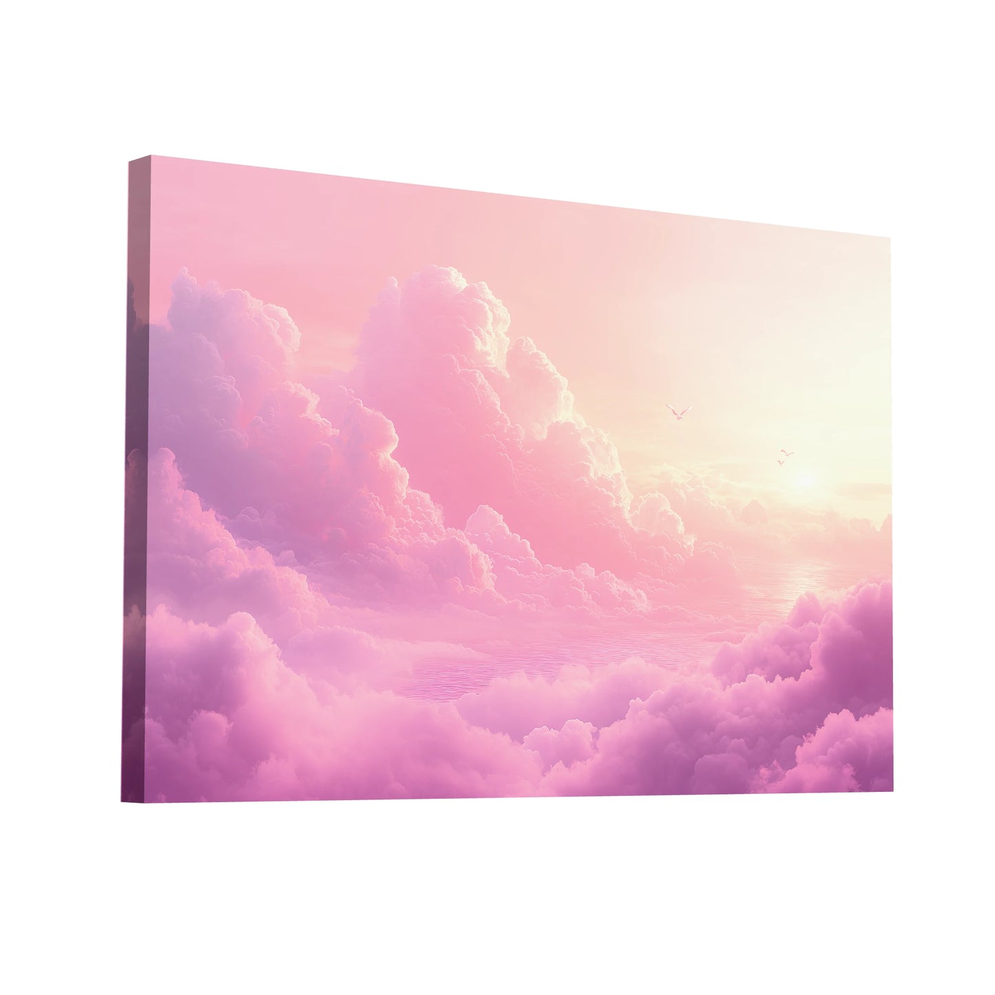 Product Hero 3D WebP Tableau Ciel Rose - Rêverie Céleste - Art Virtuoso