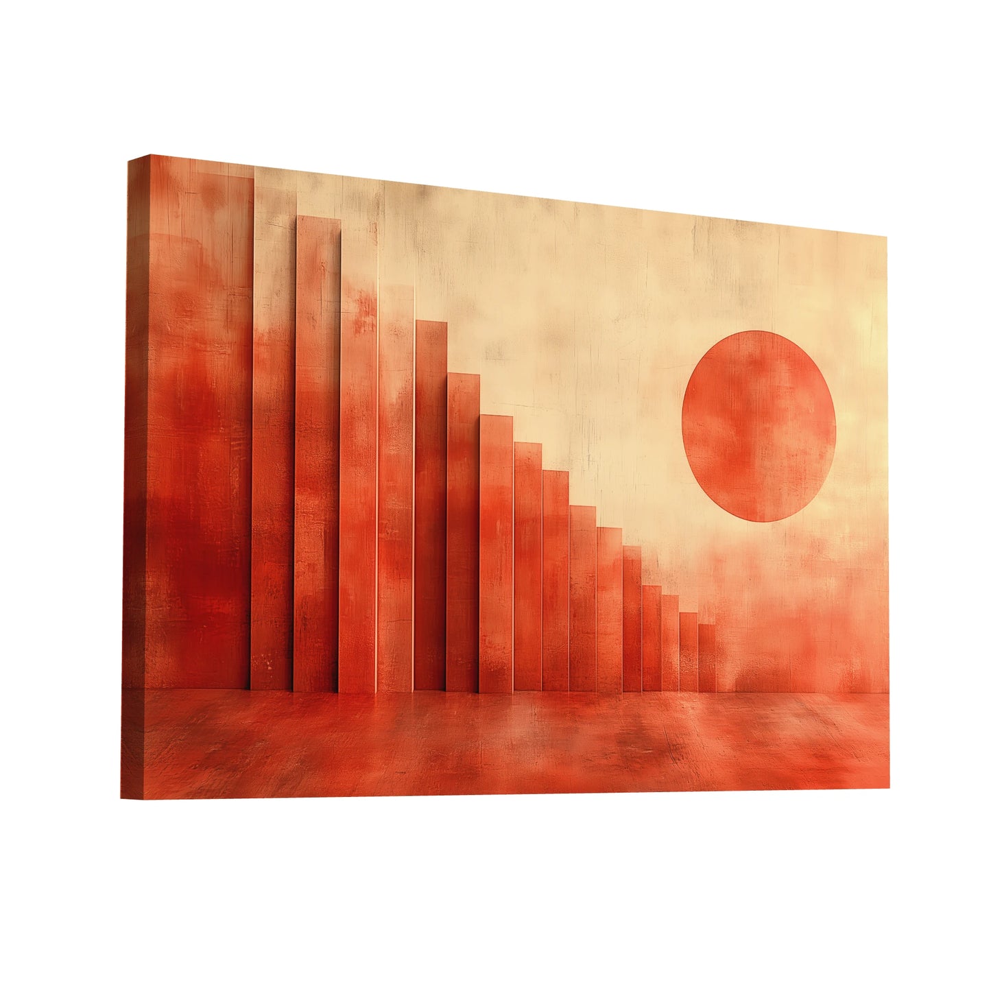 Product Hero 3D WebP Tableau Couleur Terracotta - Art Virtuoso