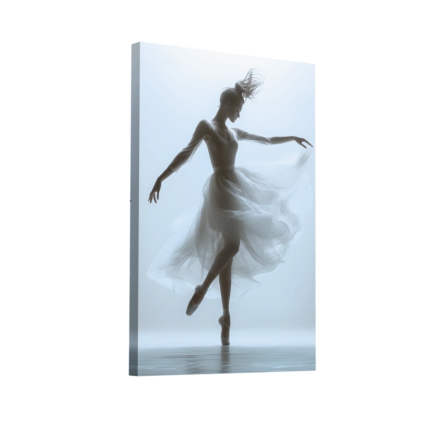 Product Hero 3D WebP Tableau Danseuse Classique : Élégie Vaporeuse - Art Virtuoso