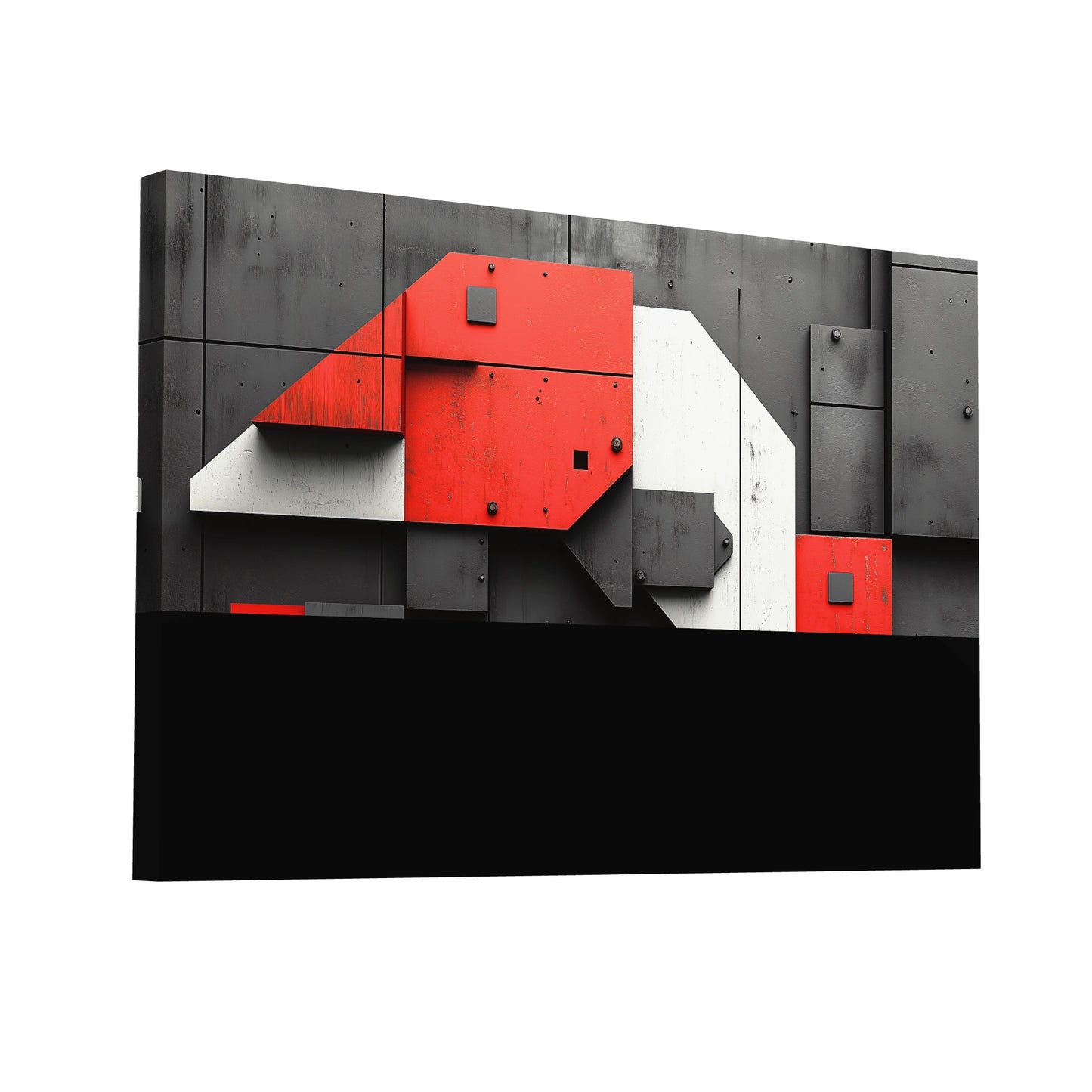 Product Hero 3D WebP Tableau Deco Industriel - Harmonie des Textures - Art Virtuoso