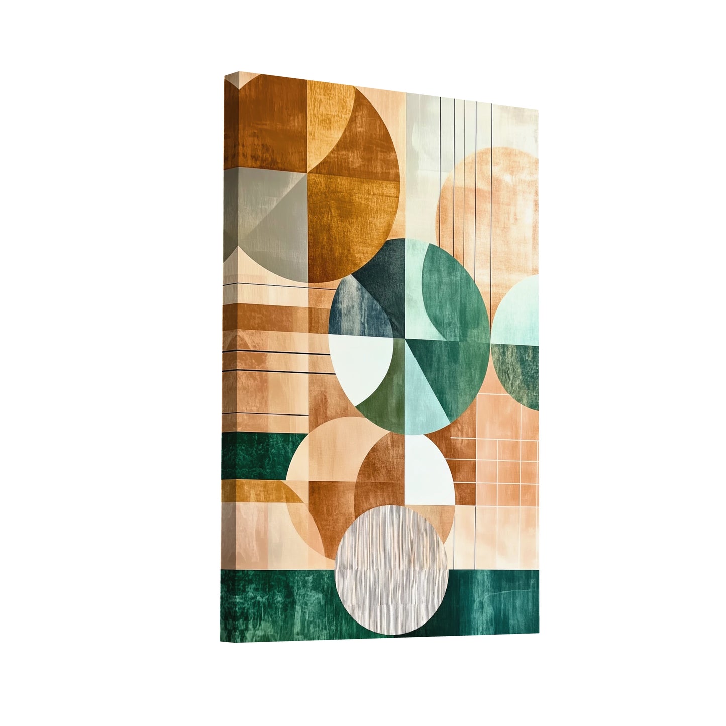 Product Hero 3D WebP Tableau Déco Maison Scandinave - Circles - Art Virtuoso