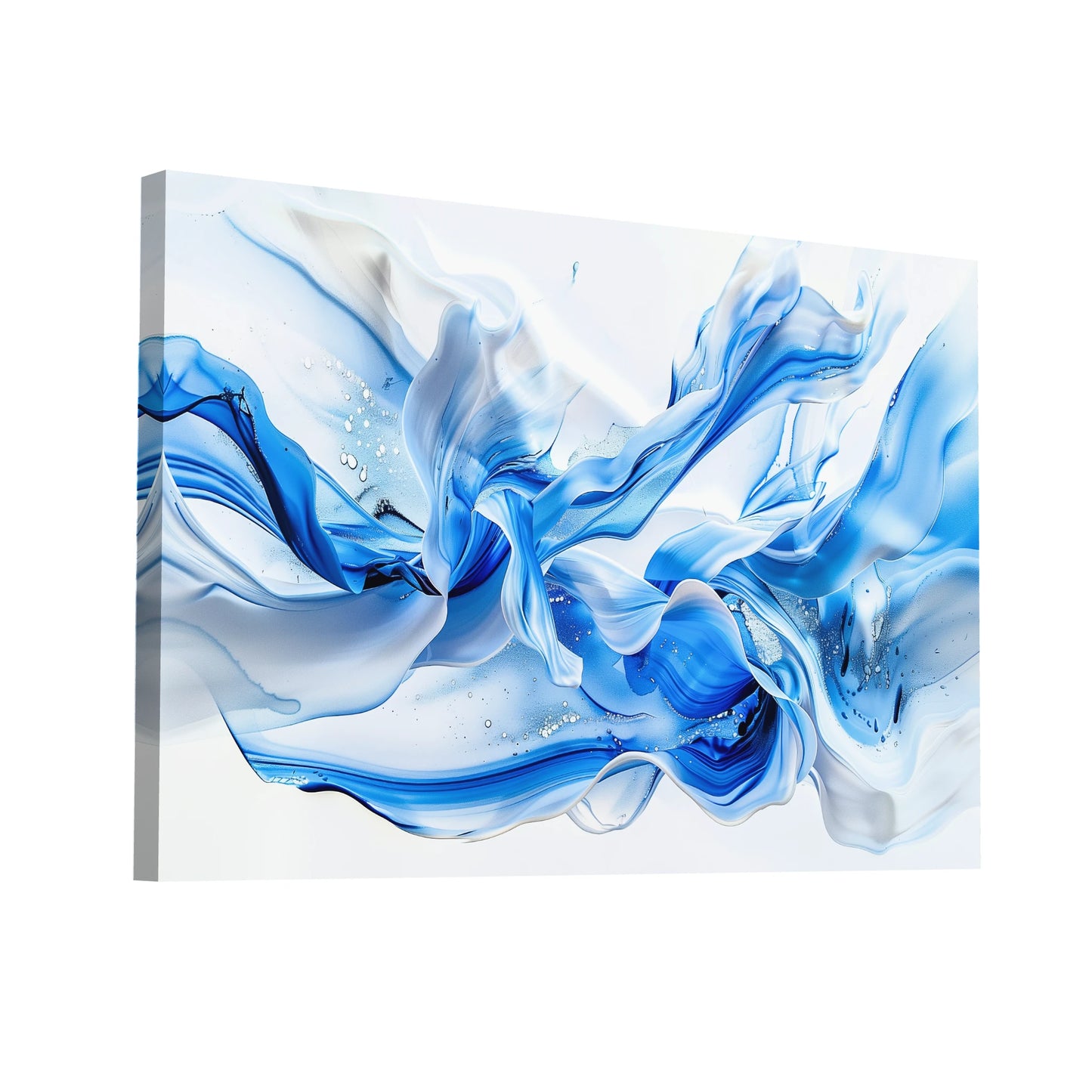 Product Hero 3D WebP Tableau Design Contemporain Bleu - Art Virtuoso