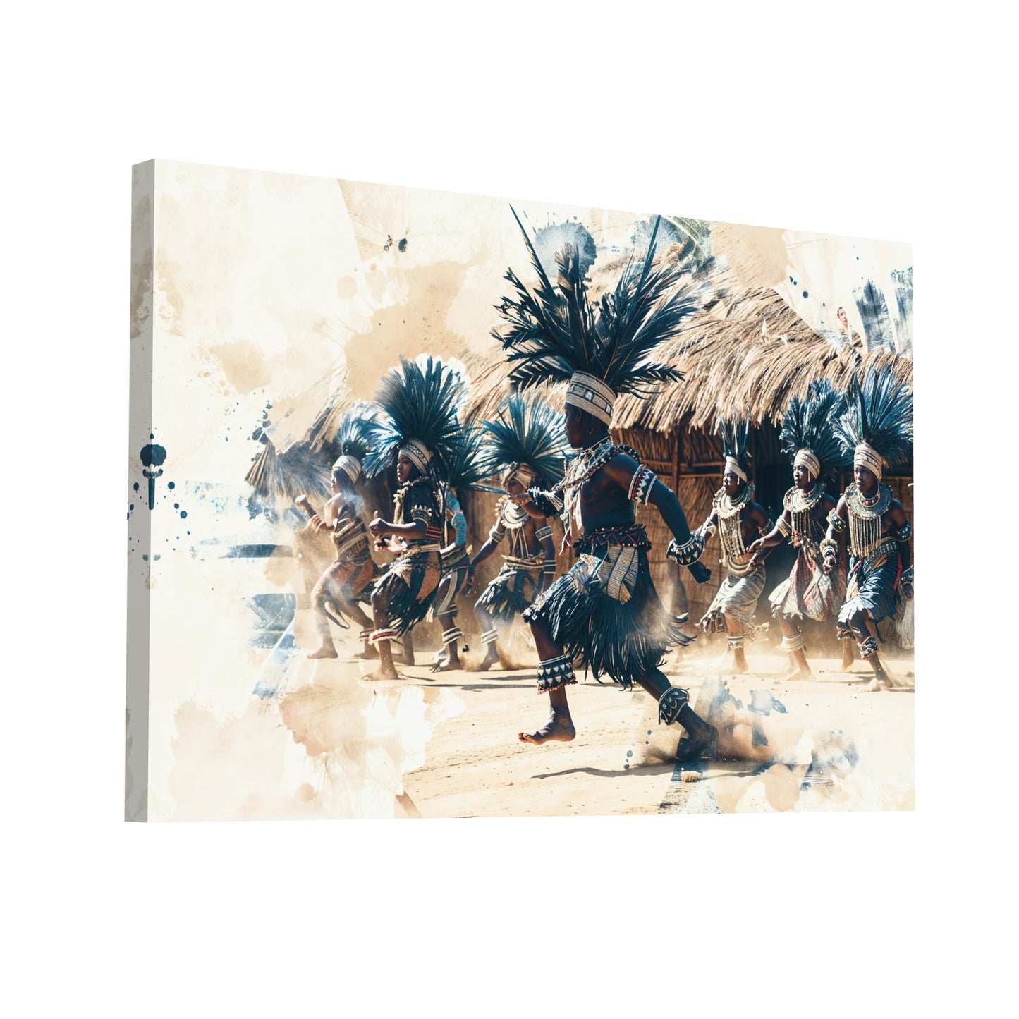 Product Hero 3D WebP Tableau Ethnique Africain - Art Virtuoso