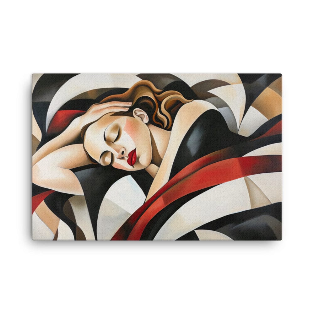 Tableau Femme Abstrait - Inspiration Cubiste Art Virtuoso XL
