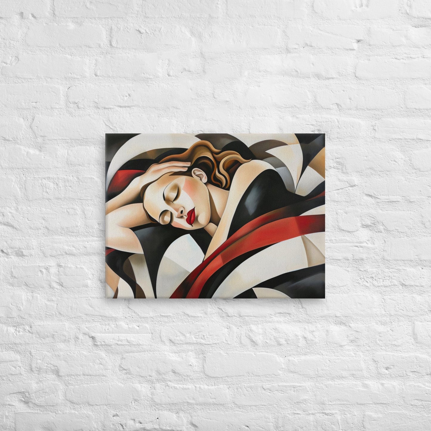 Tableau Femme Abstrait - Inspiration Cubiste Art Virtuoso