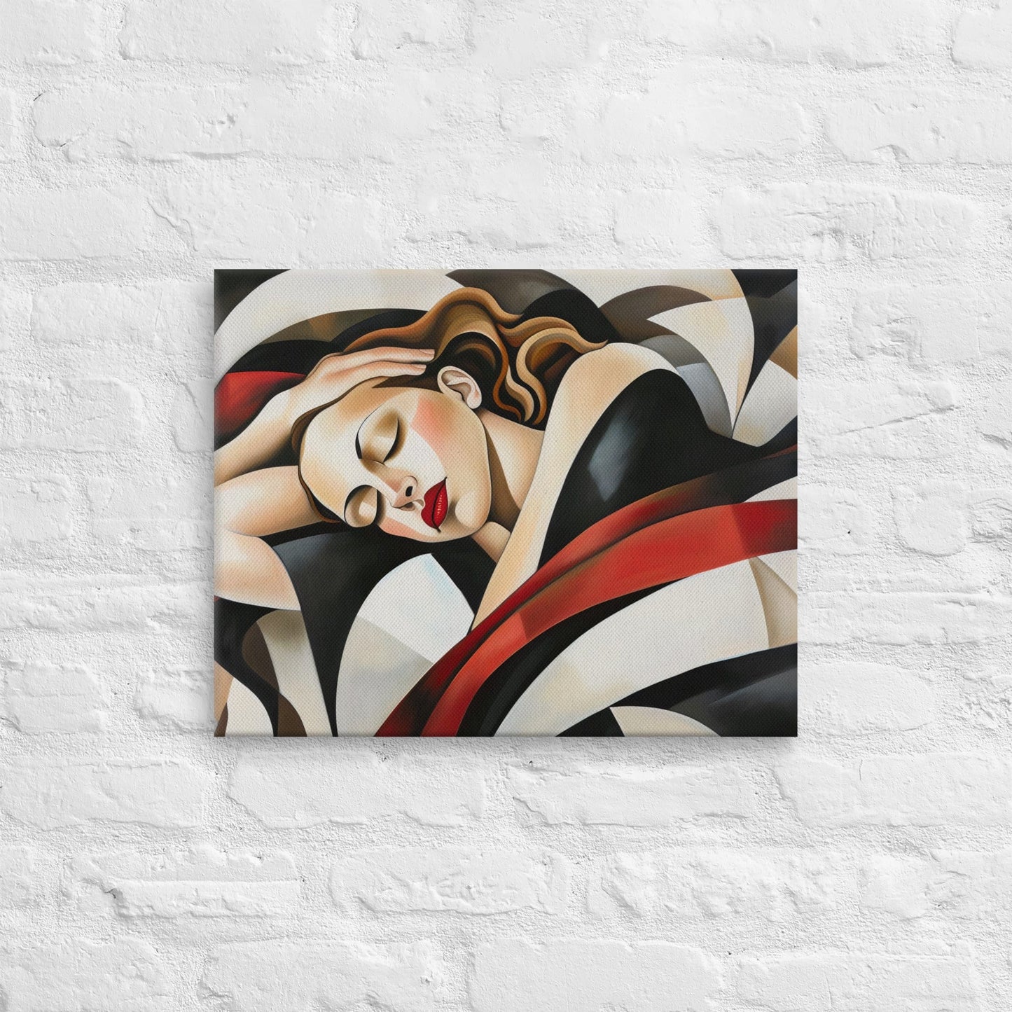 Tableau Femme Abstrait - Inspiration Cubiste Art Virtuoso