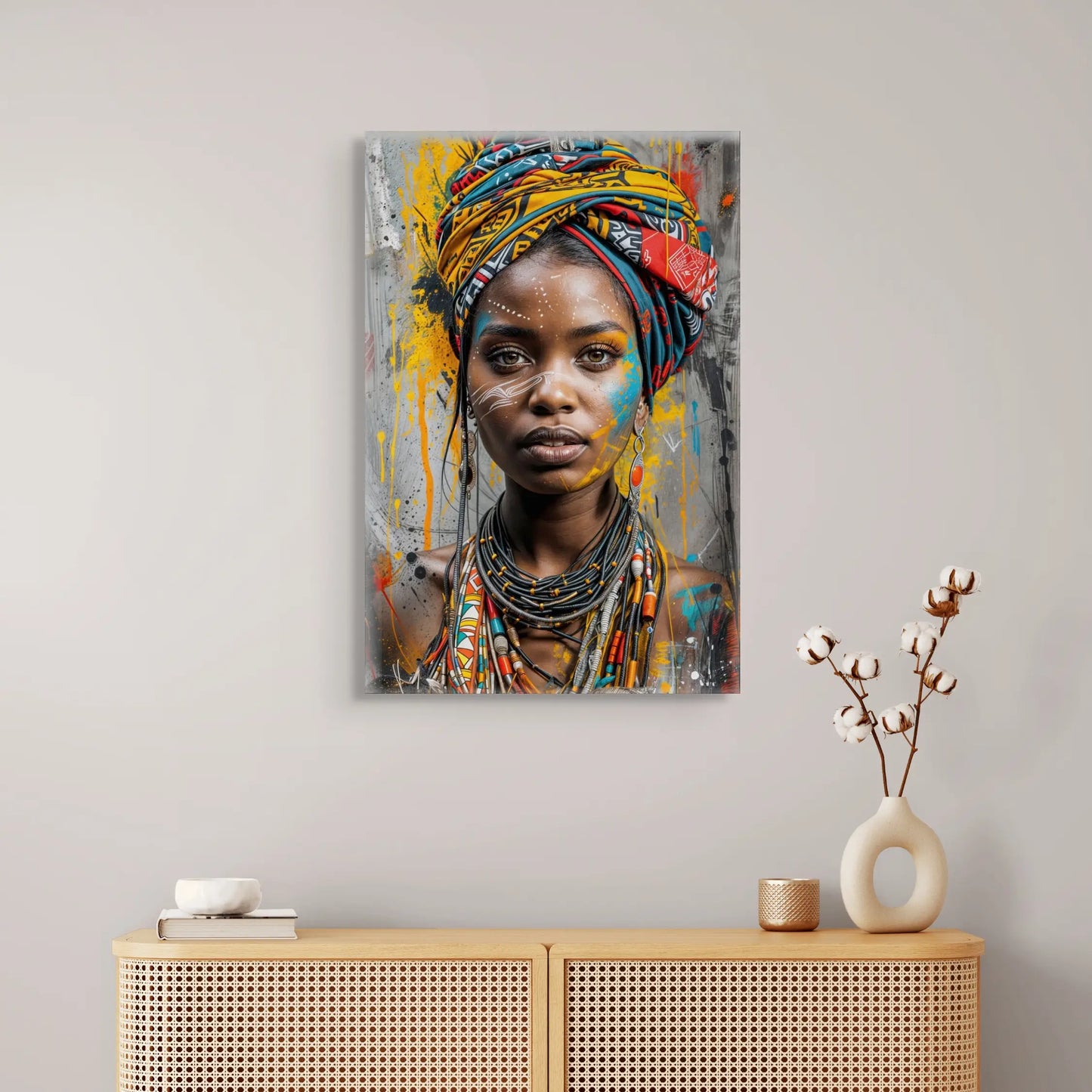 Tableau Femme - Africaine Moderne Art Virtuoso