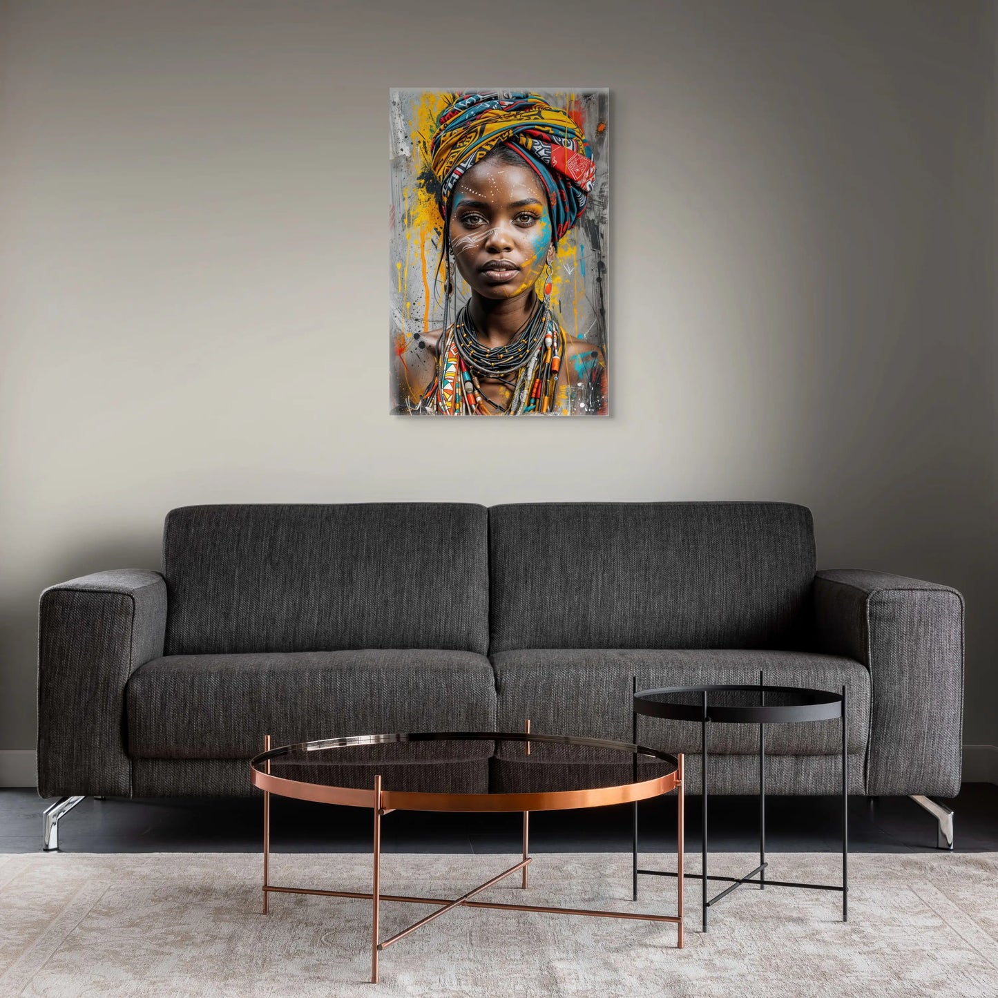 Tableau Femme - Africaine Moderne Art Virtuoso
