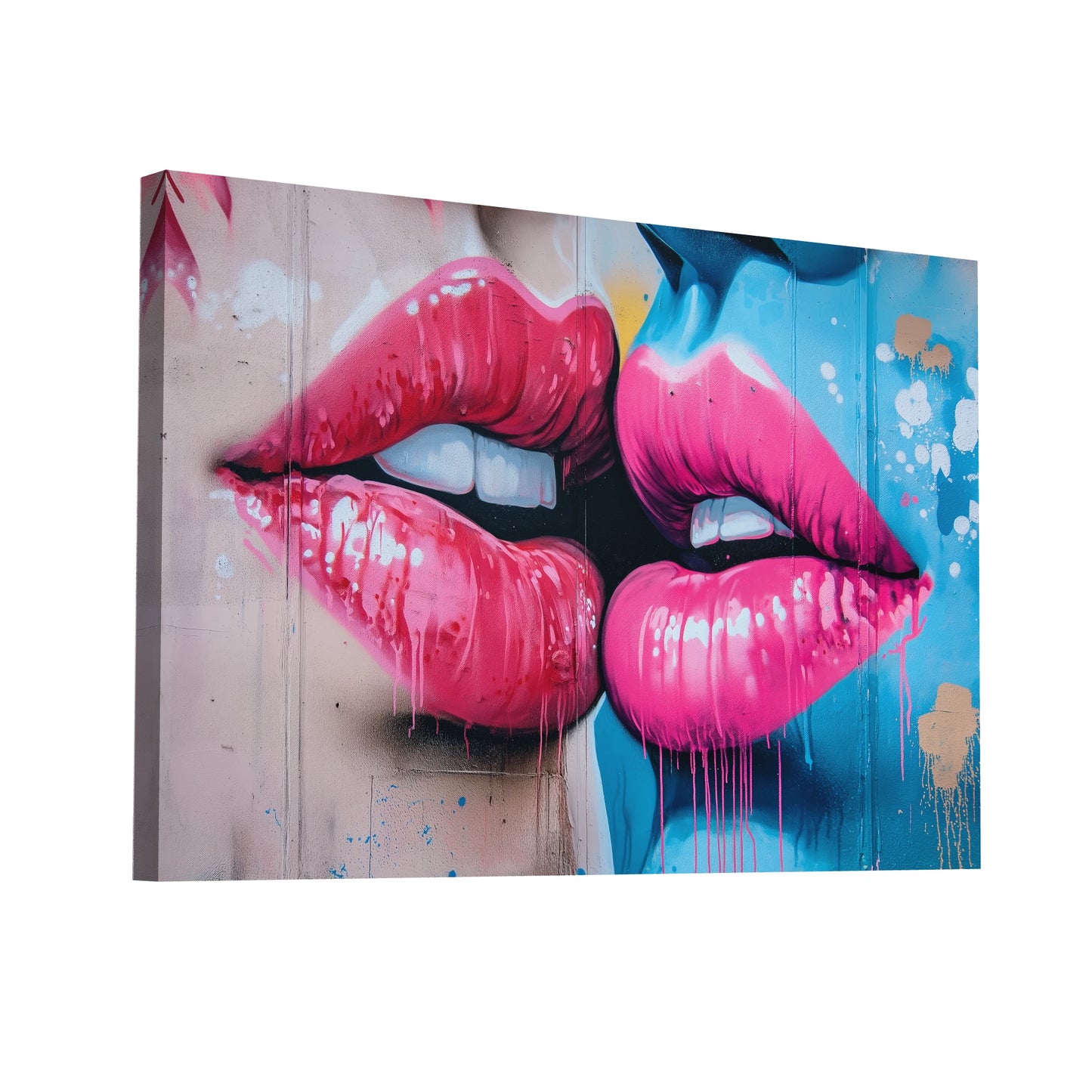 Product Hero 3D WebP Tableau Femme - Lèvres Attirantes - Art Virtuoso