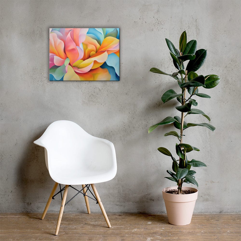 Tableau Fleur Abstrait - Vibrance Multicolore Art Virtuoso