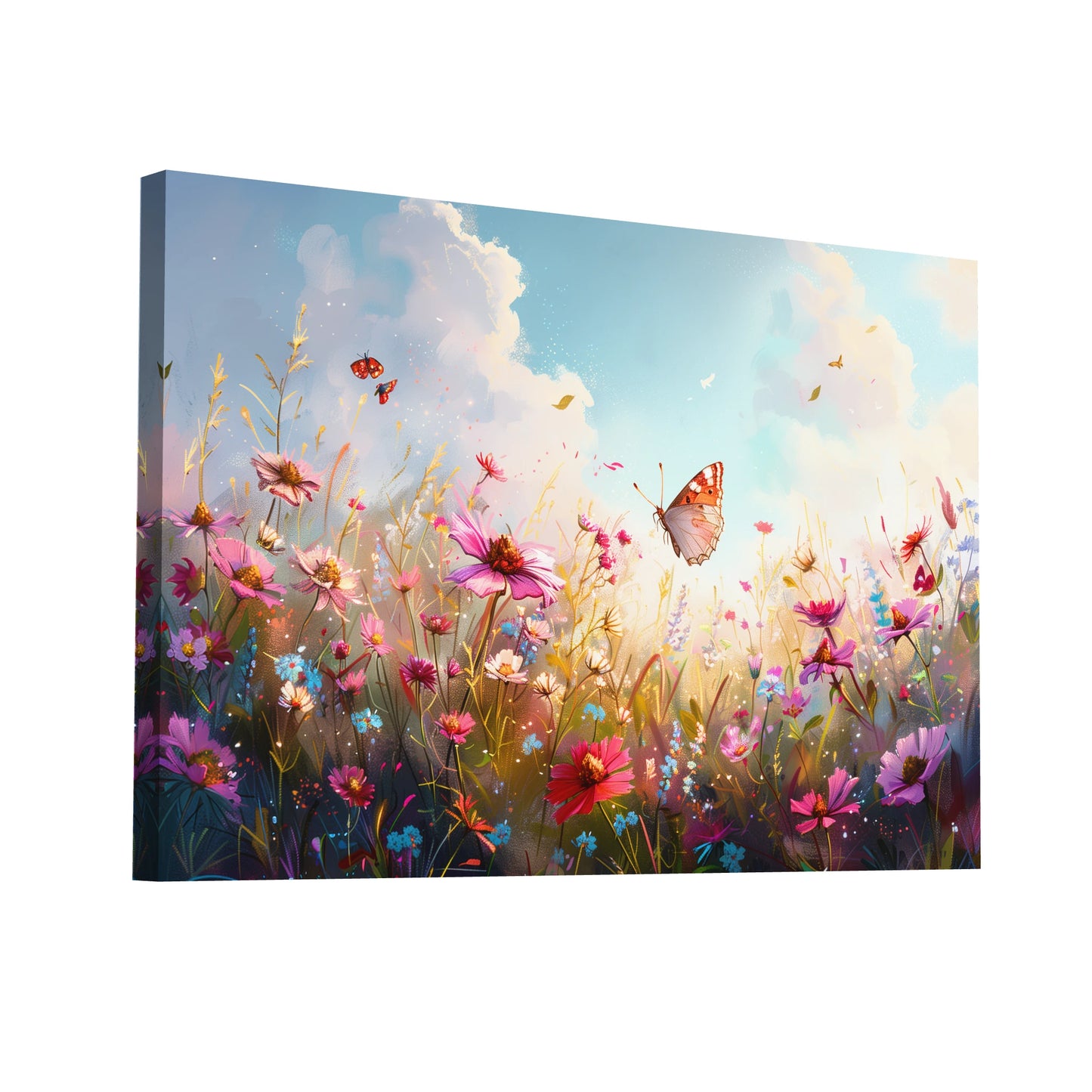 Product Hero 3D WebP Tableau Fleurs Printemps - Art Virtuoso