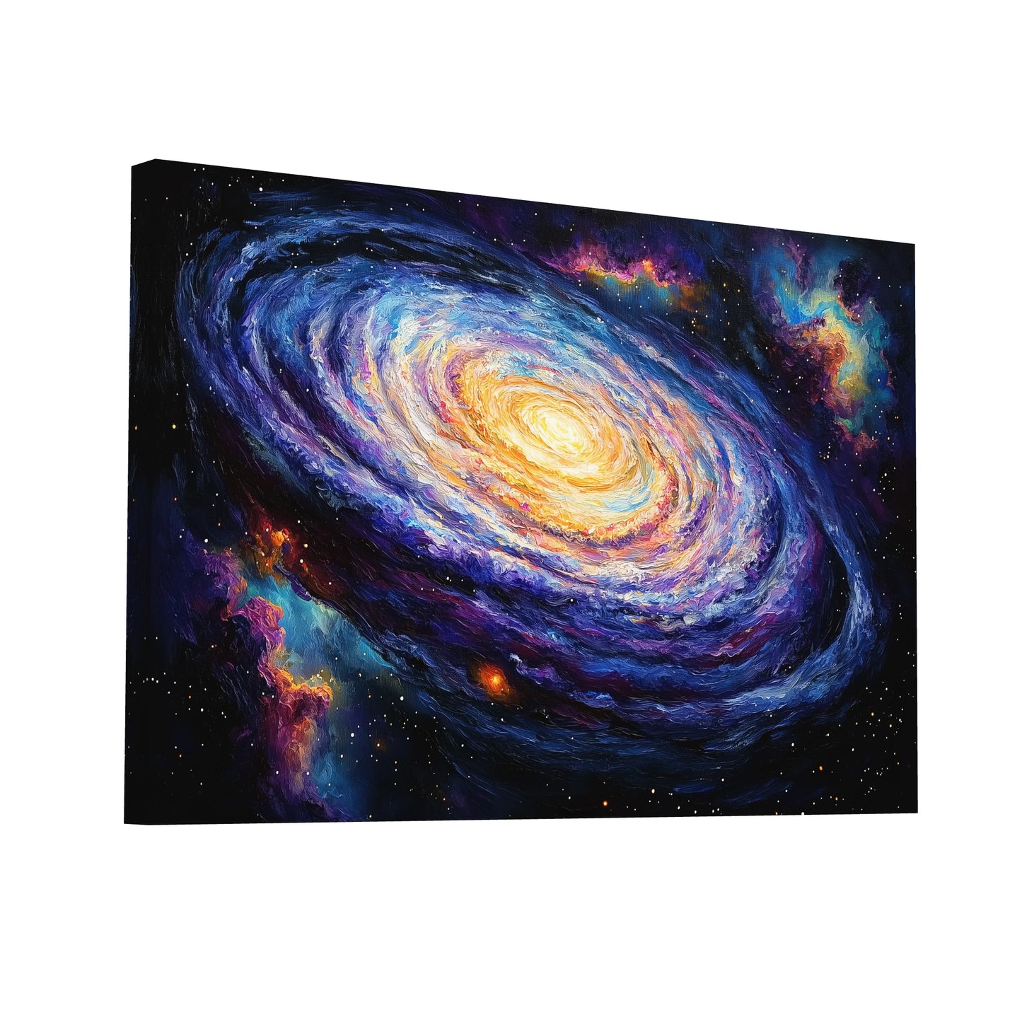 Product Hero 3D WebP Tableau Galaxie Spirale : Vortex Cosmique - Art Virtuoso
