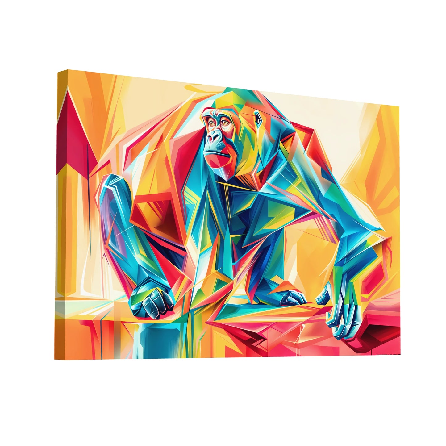 Product Hero 3D WebP Tableau Gorille Pop Art - Art Virtuoso