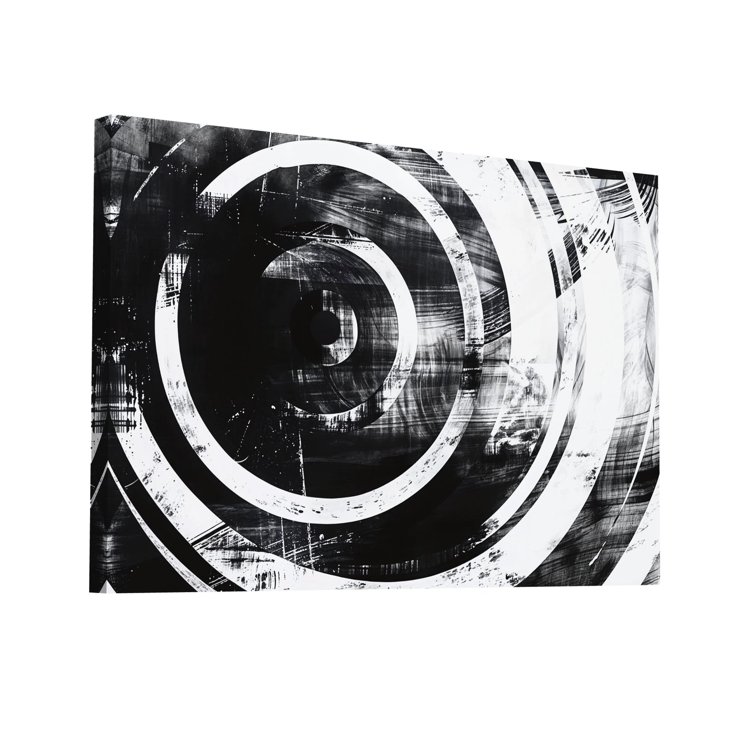 Product Hero 3D WebP Tableau Horloge Abstrait - Fusion Intemporelle - Art Virtuoso