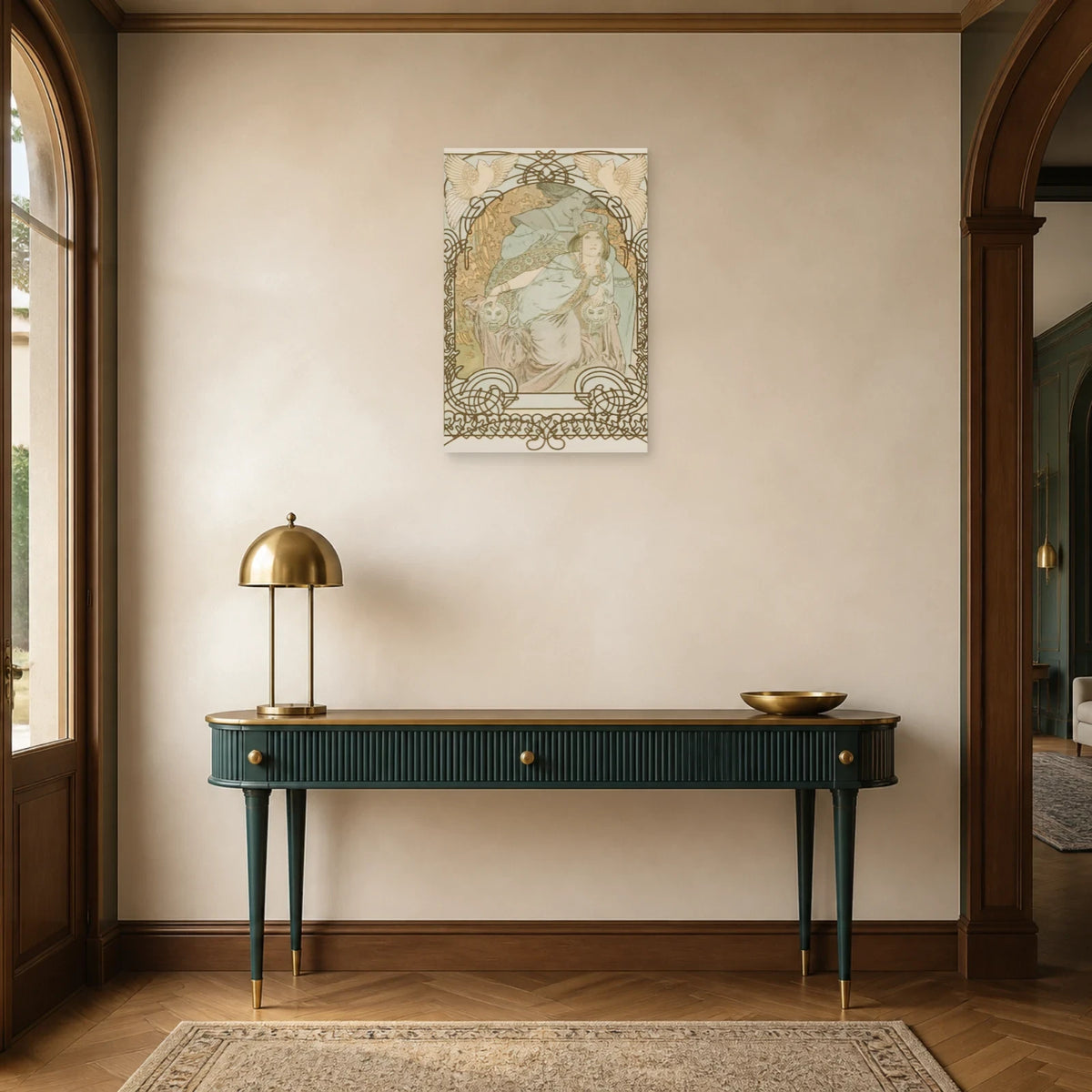 Tableau Ilsée, Princesse de Tripoli – Alphonse Mucha dans une entrée ou un couloir - Art Virtuoso
