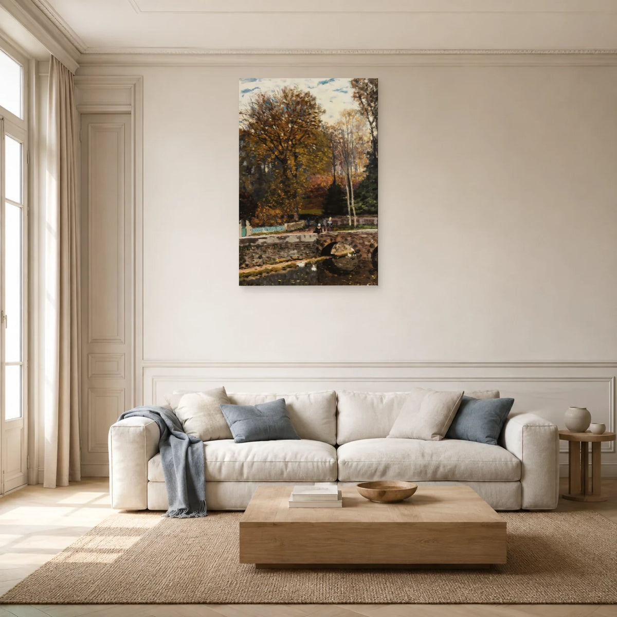 Tableau La Mare aux canards à Louveciennes – Alfred Sisley dans un salon - Art Virtuoso