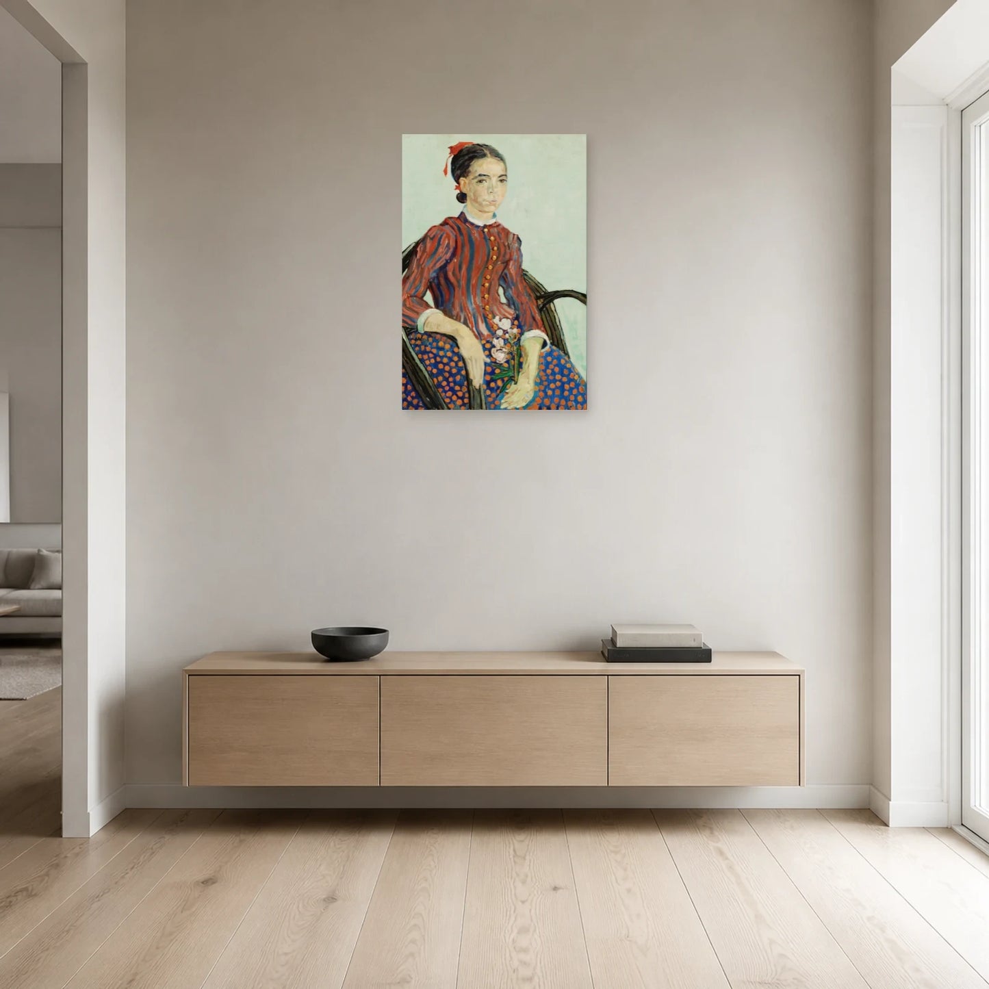 Tableau La Mousmé – Vincent van Gogh dans une entrée ou un couloir - Art Virtuoso