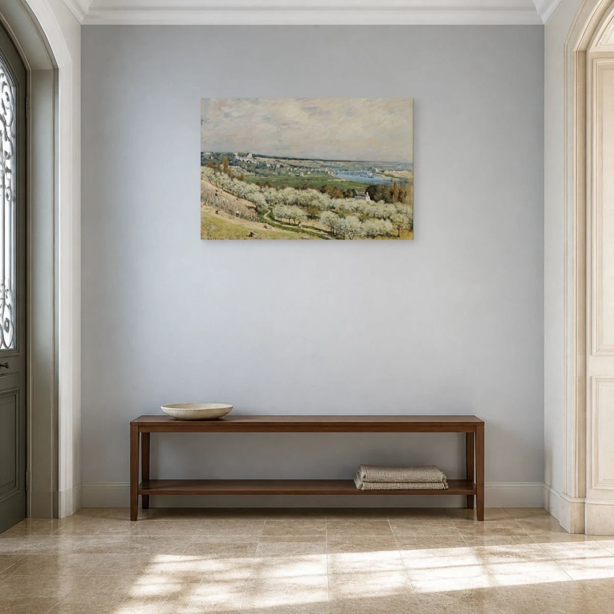 Tableau La Terrasse de Saint-Germain, printemps – Alfred Sisley dans une entrée ou un couloir - Art Virtuoso