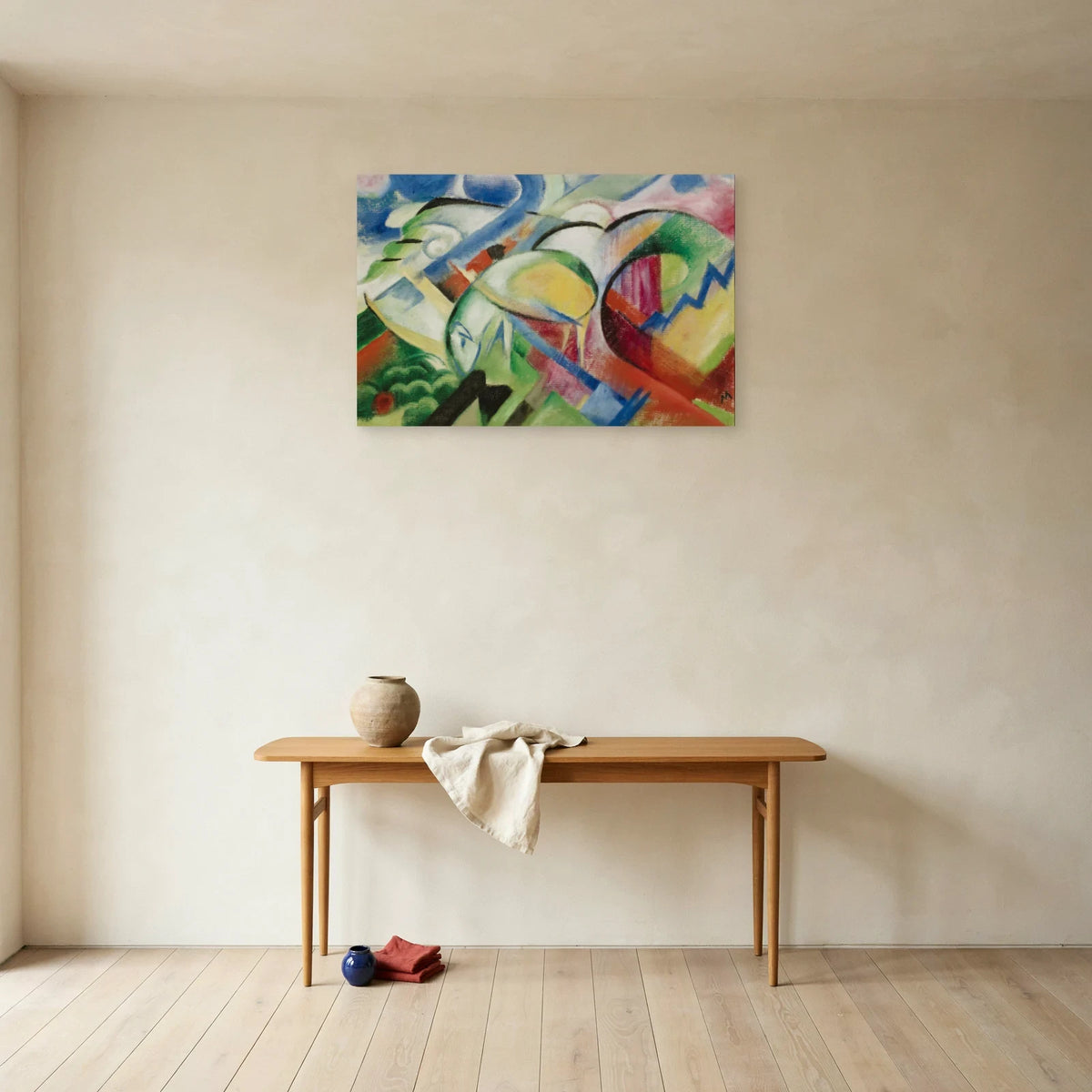 Tableau Le Mouton – Franz Marc dans une entrée ou un couloir - Art Virtuoso