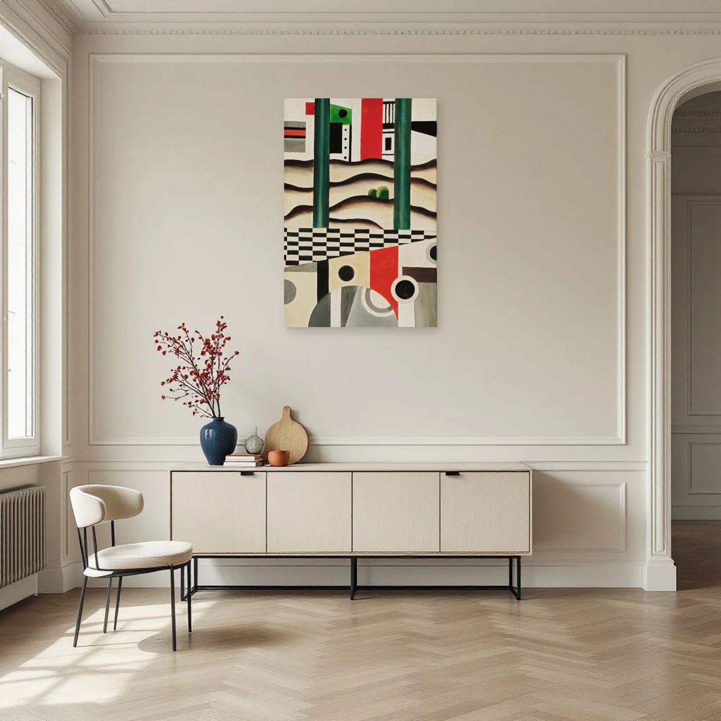 Tableau Le Pont – Fernand Léger dans une salle à manger - Art Virtuoso