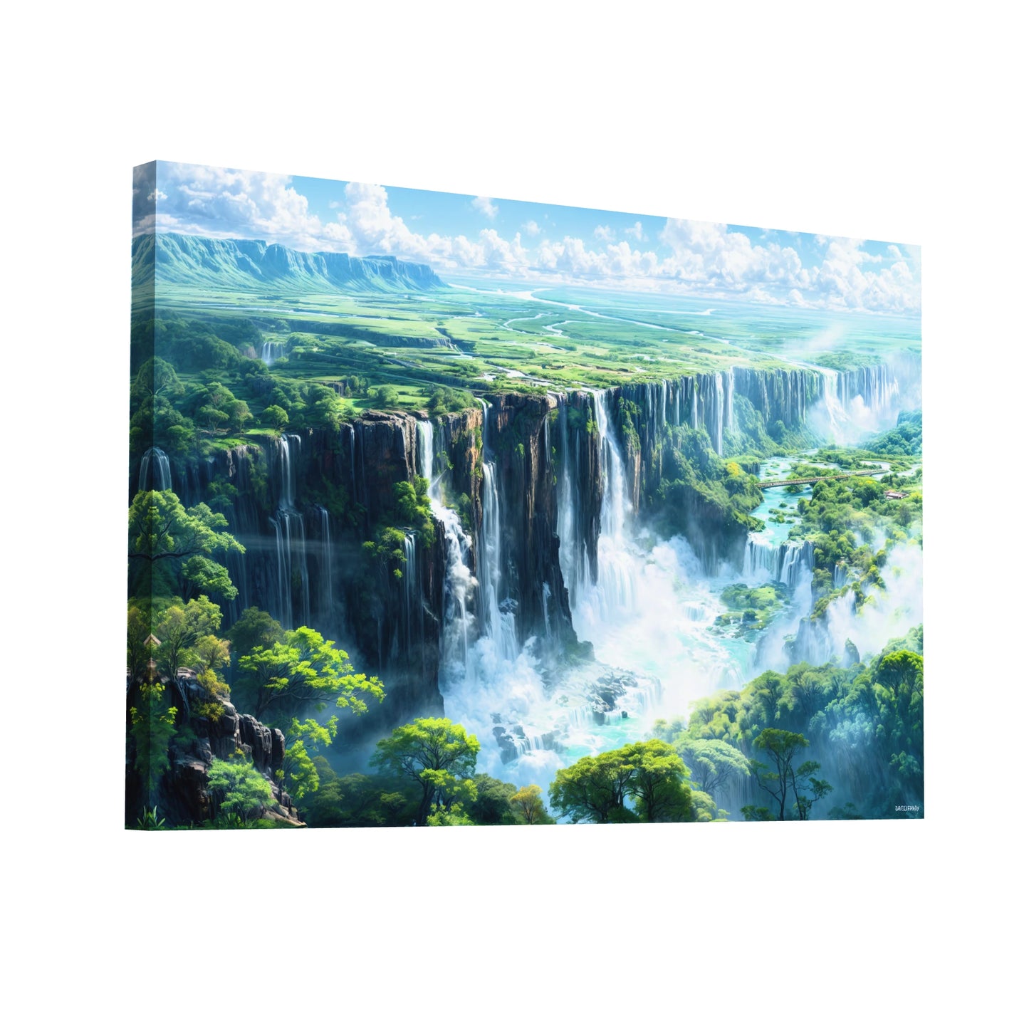 Product Hero 3D WebP Tableau Les Chutes Victoria - Art Virtuoso