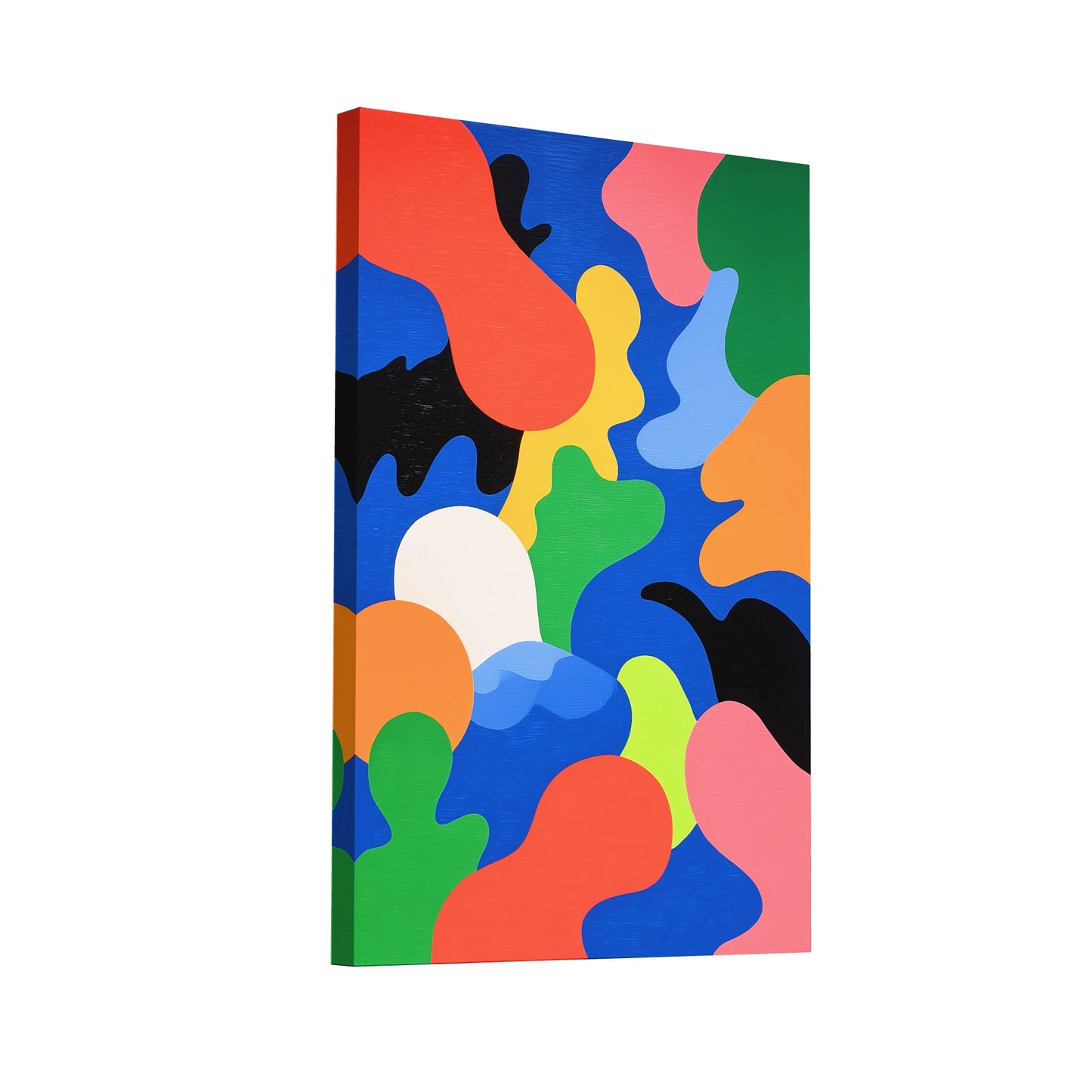 Product Hero 3D WebP Tableau Memphis 2 - Danse de Couleurs - Art Virtuoso