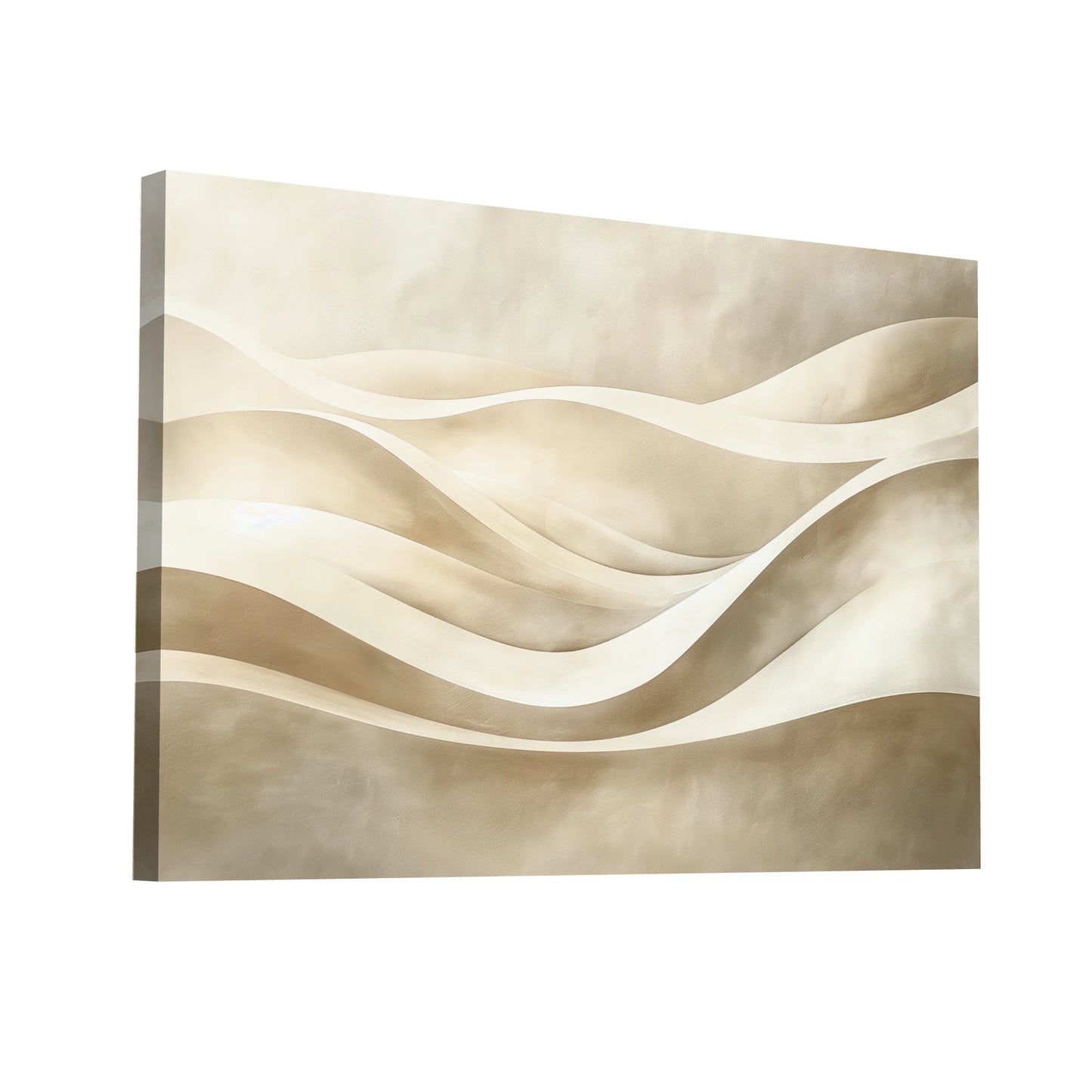 Product Hero 3D WebP Tableau Minimaliste Beige - Art Virtuoso