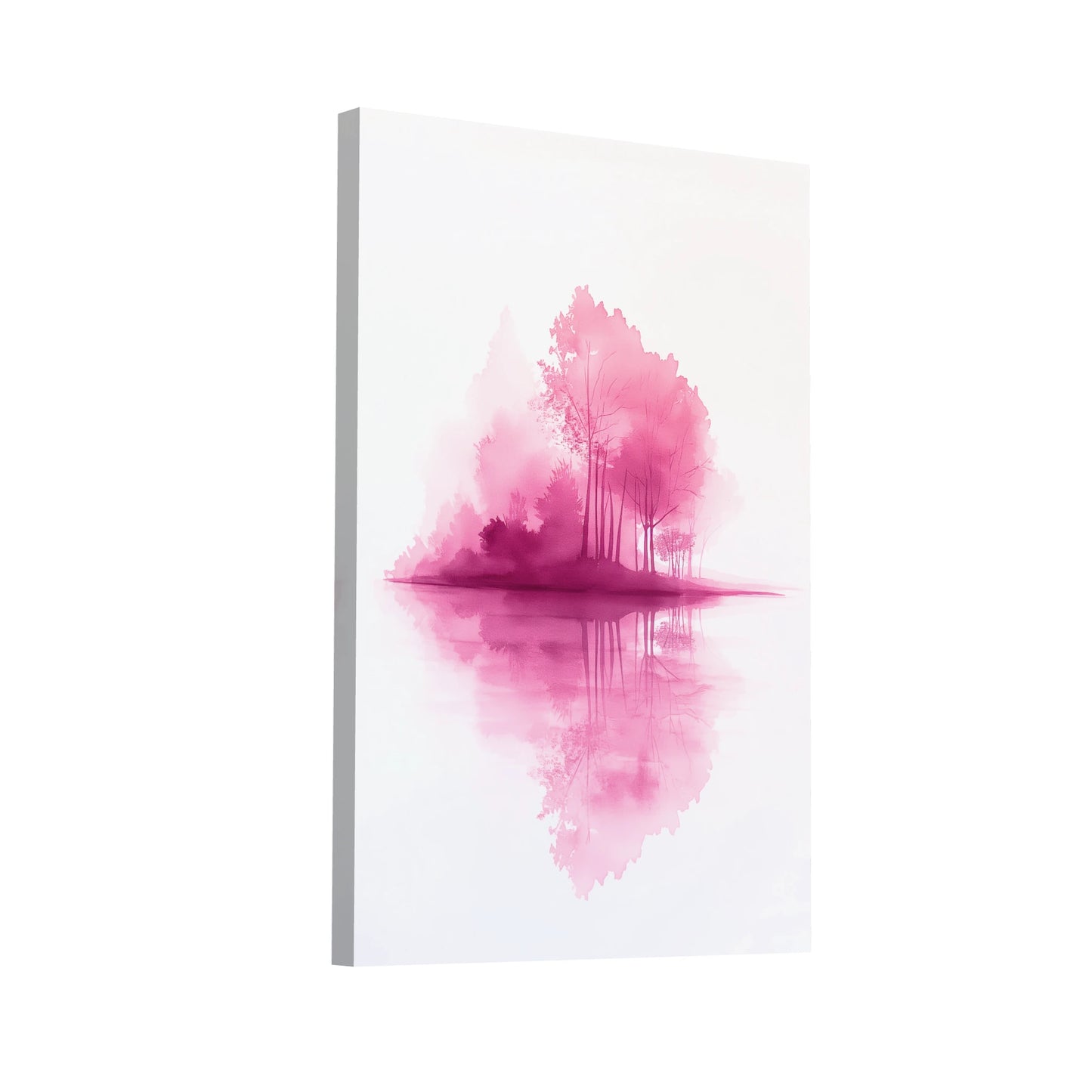 Product Hero 3D WebP Tableau Minimaliste Rose - Art Virtuoso