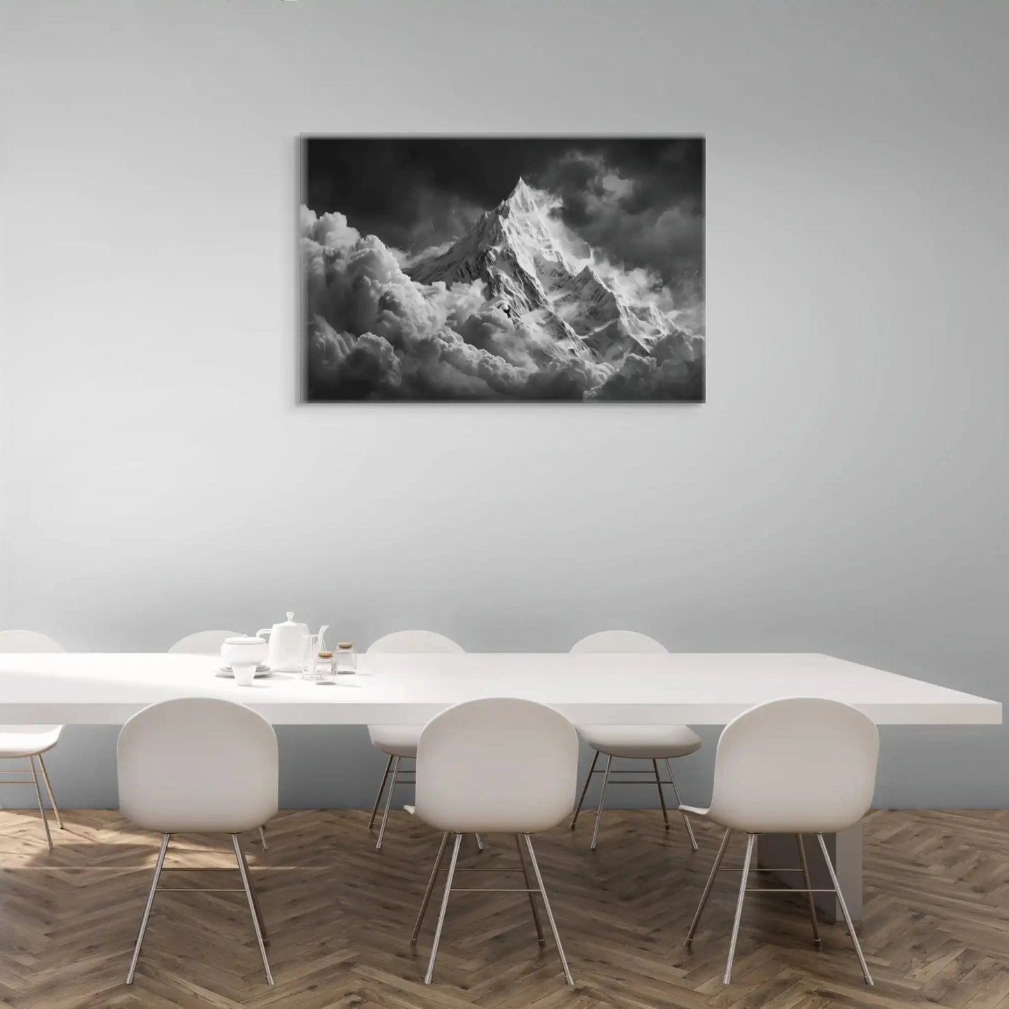 Tableau Montagne Noir et Blanc Affiches, reproductions et œuvres graphiques Art Virtuoso
