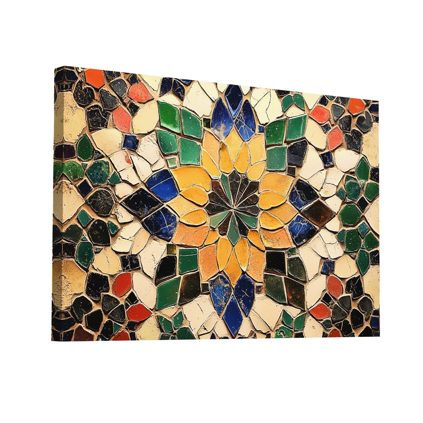 Product Hero 3D WebP Tableau Mosaïque Marocaine - Vision d'Artisanat - Art Virtuoso