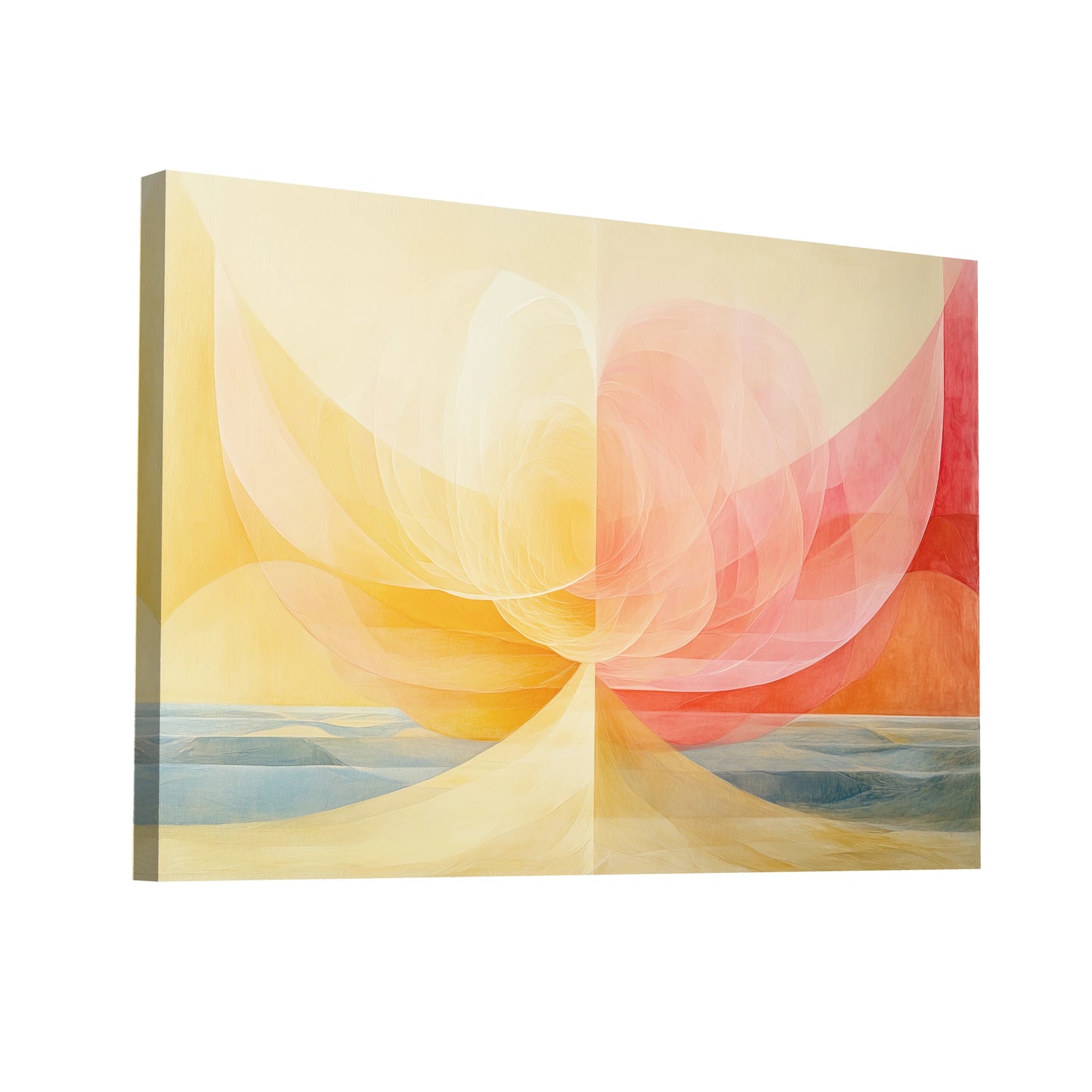 Product Hero 3D WebP Tableau Mural Jaune Aurore - Art Virtuoso