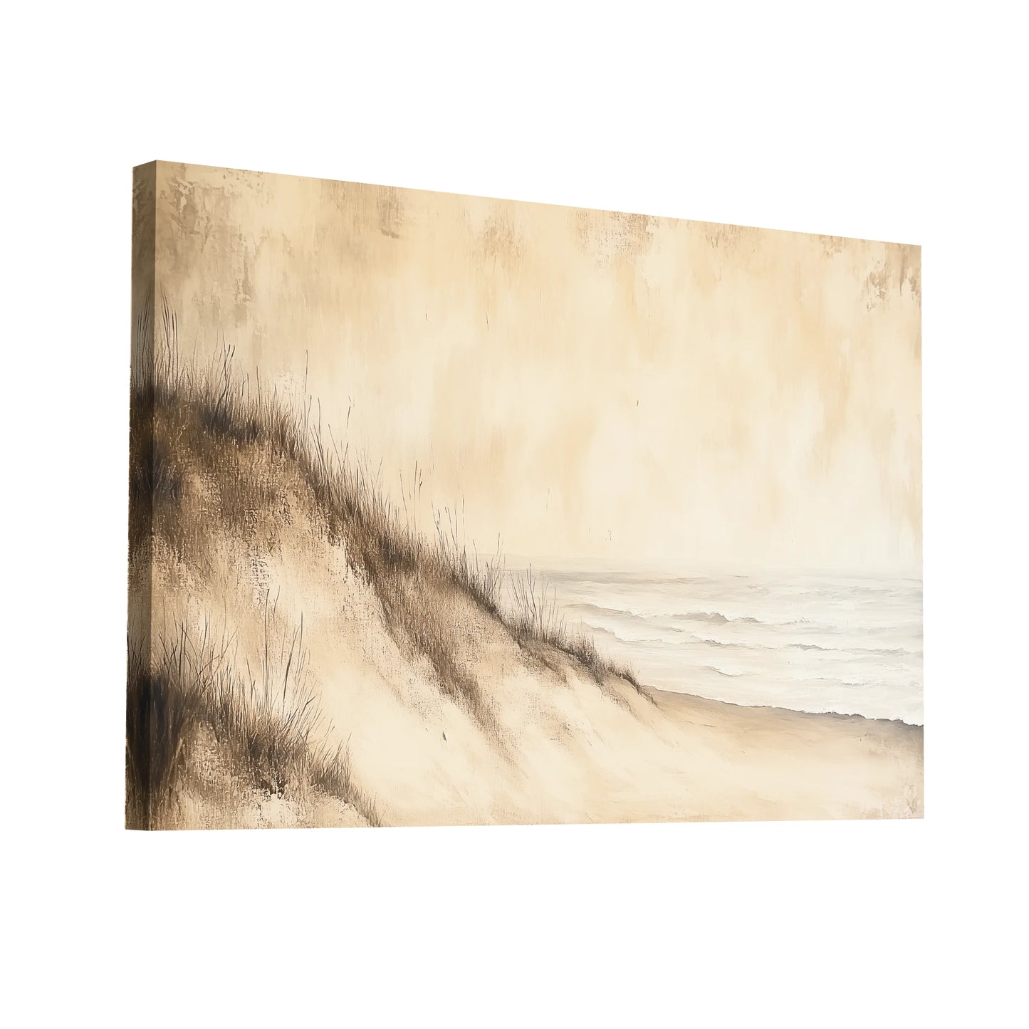 Product Hero 3D WebP Tableau Nature Beige - Harmonie Sablée - Art Virtuoso