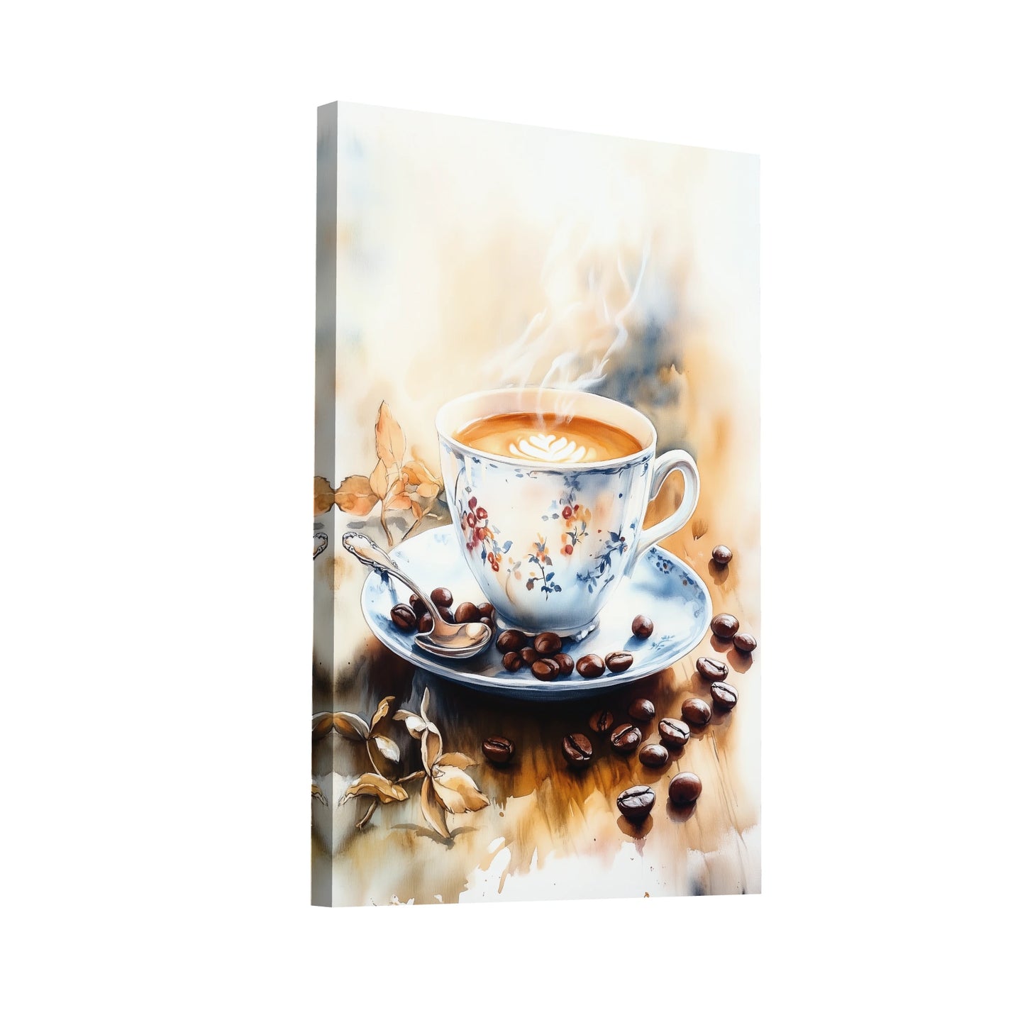 Product Hero 3D WebP Tableau Nature Morte Tasse à Café – Instant de Douceur Aromatique - Art Virtuoso