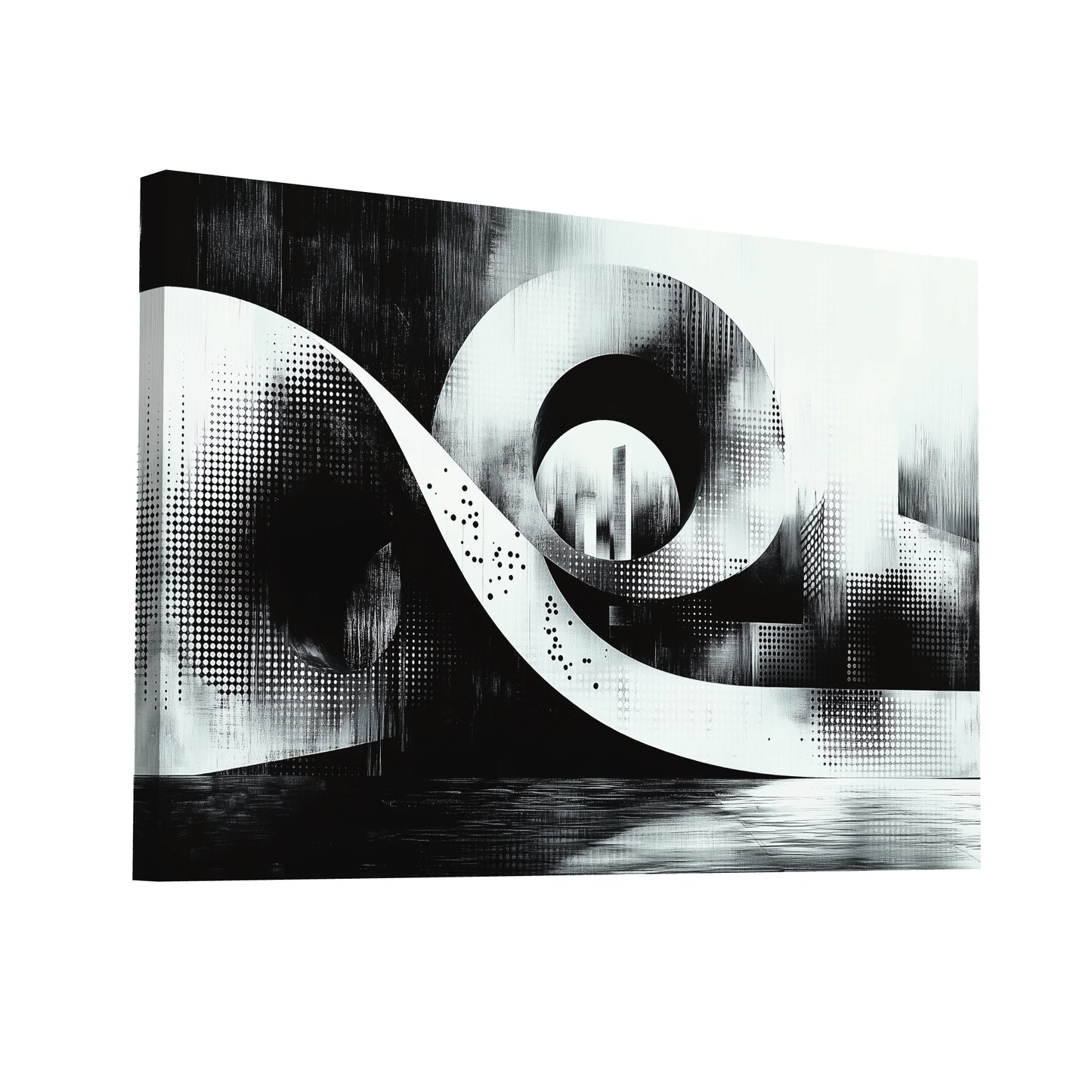 Product Hero 3D WebP Tableau Noir et Blanc Original - Infini - Art Virtuoso