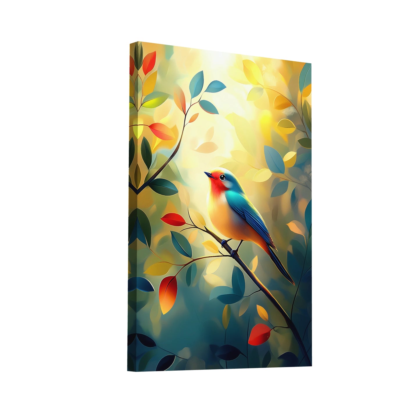 Product Hero 3D WebP Tableau Oiseau - Peinture d'Automne - Art Virtuoso