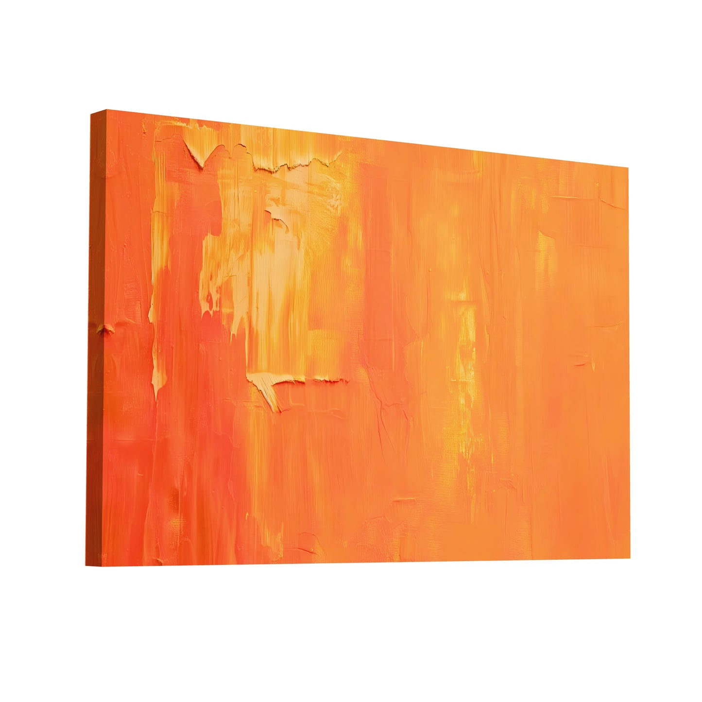 Product Hero 3D WebP Tableau Oranger - Toile Ensoleillée - Art Virtuoso