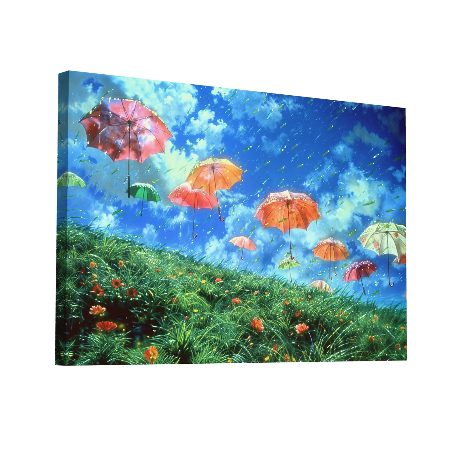 Product Hero 3D WebP Tableau Parapluie Couleur - Art Virtuoso