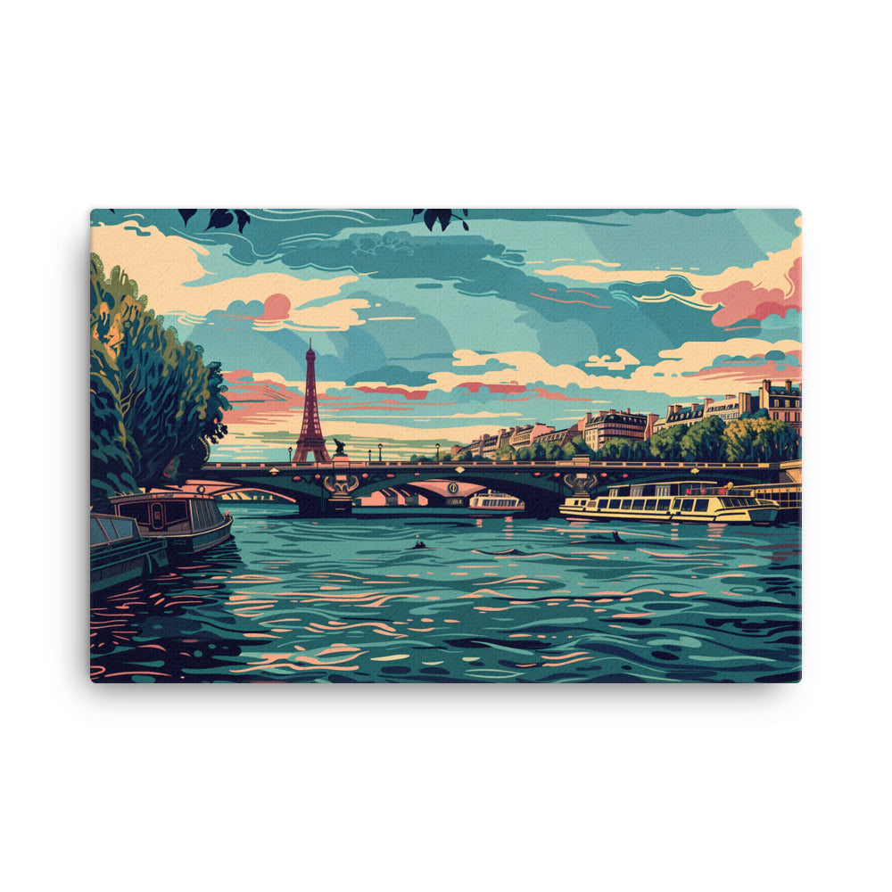 Tableau Paris Pop Art - Ode à la Ville Lumière Art Virtuoso XL